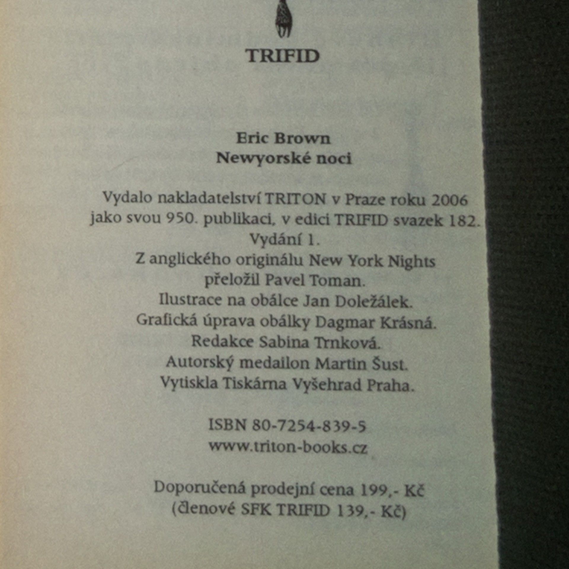 Eric Brown Newyorské noci