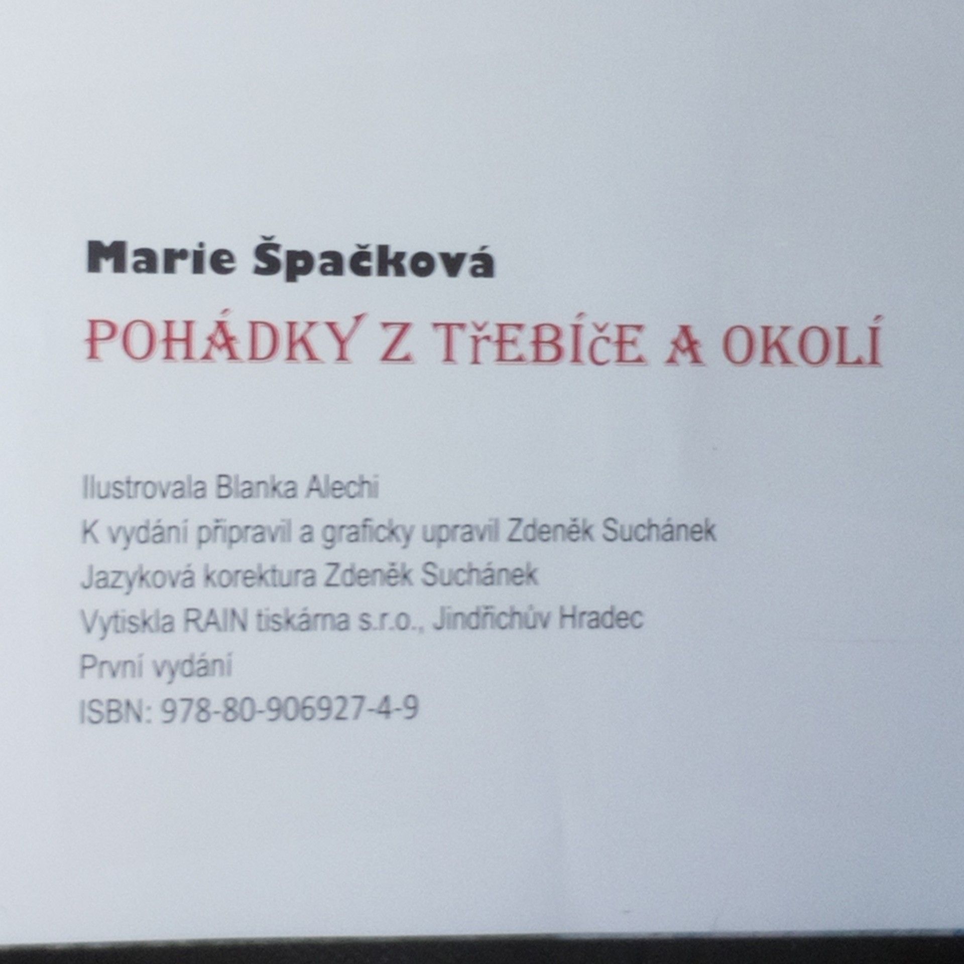 Marie Špačková Pohádky z Třebíče a okolí