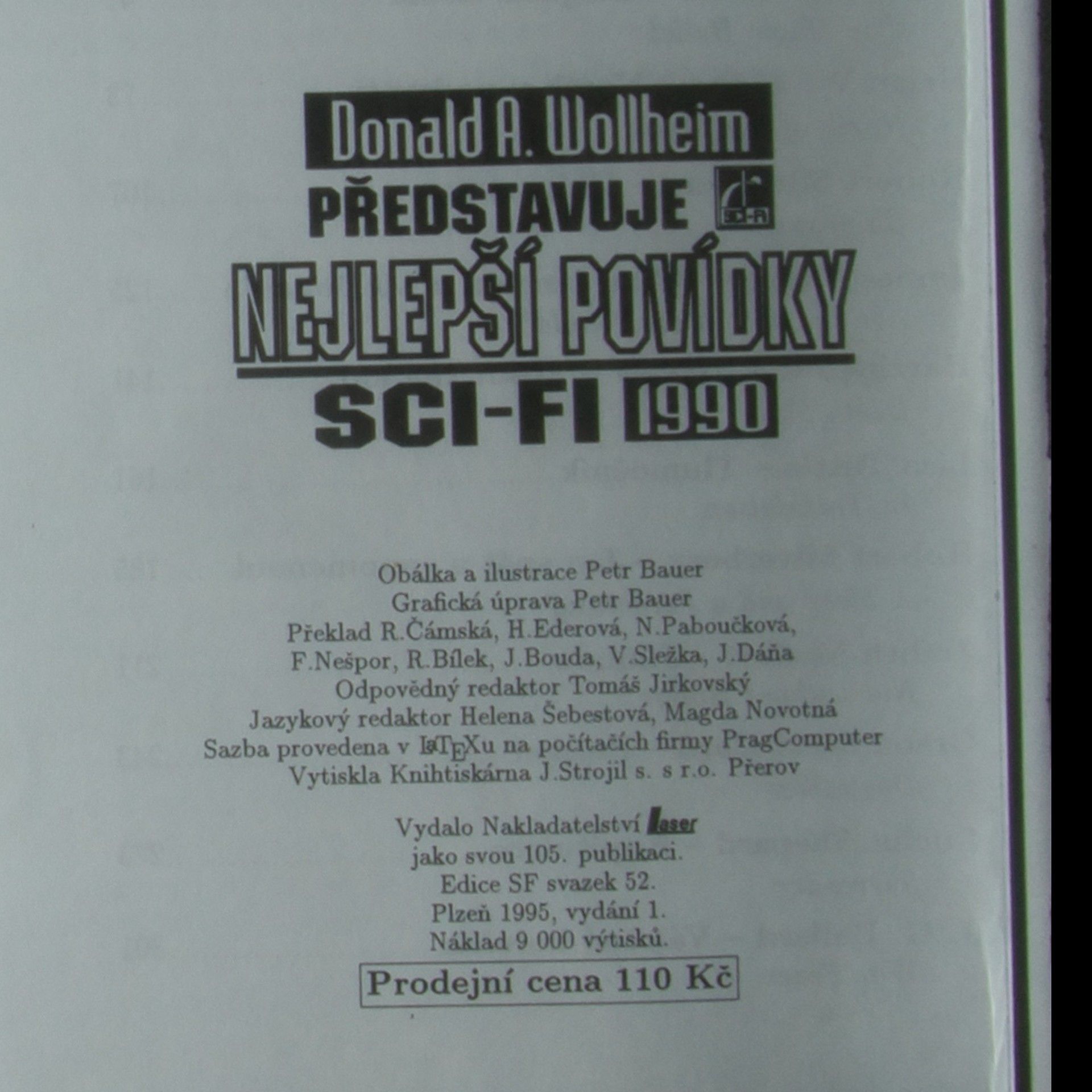 Donald Allen Wollheim Nejlepší povídky sci-fi 1990