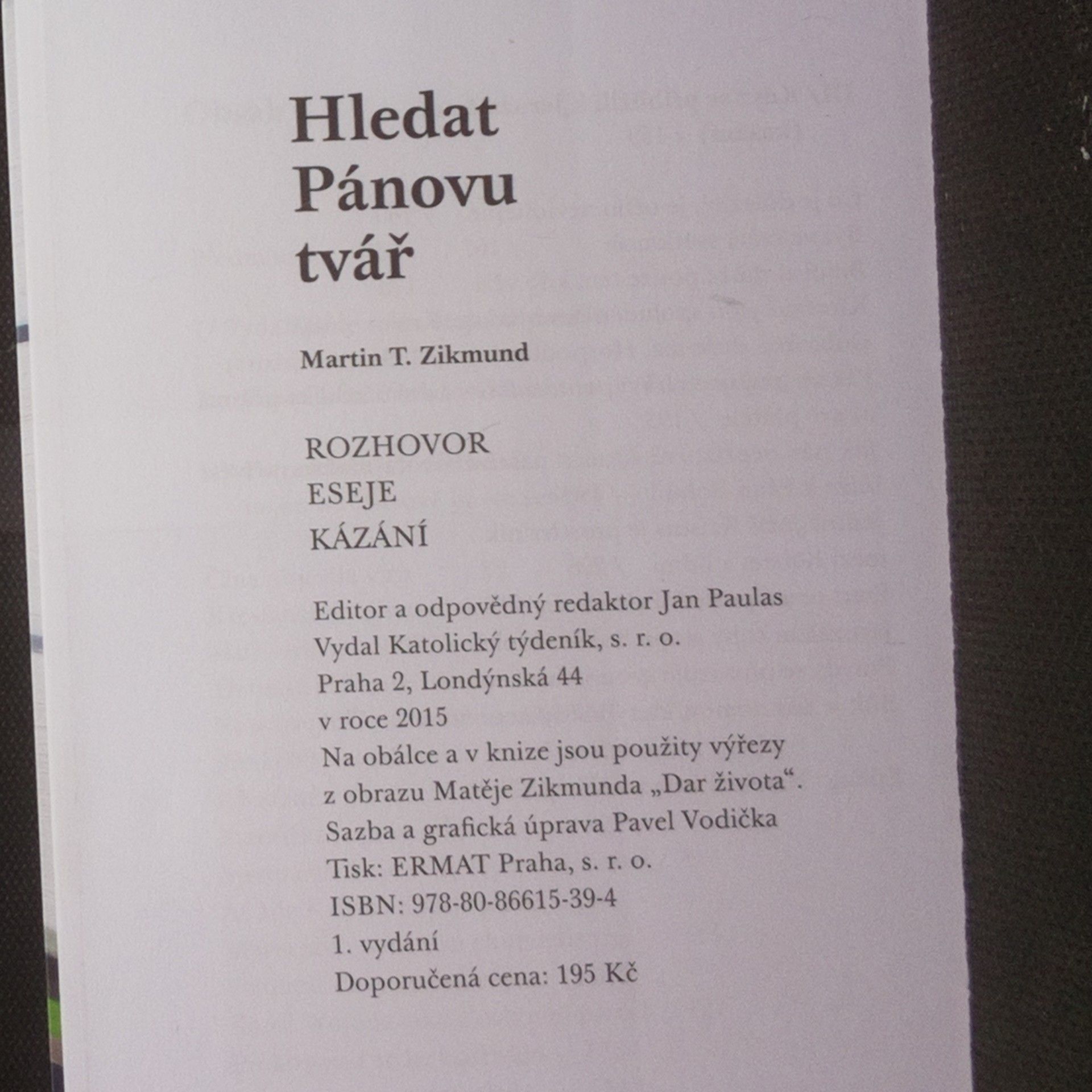 Martin Zikmund Hledat Pánovu tvář