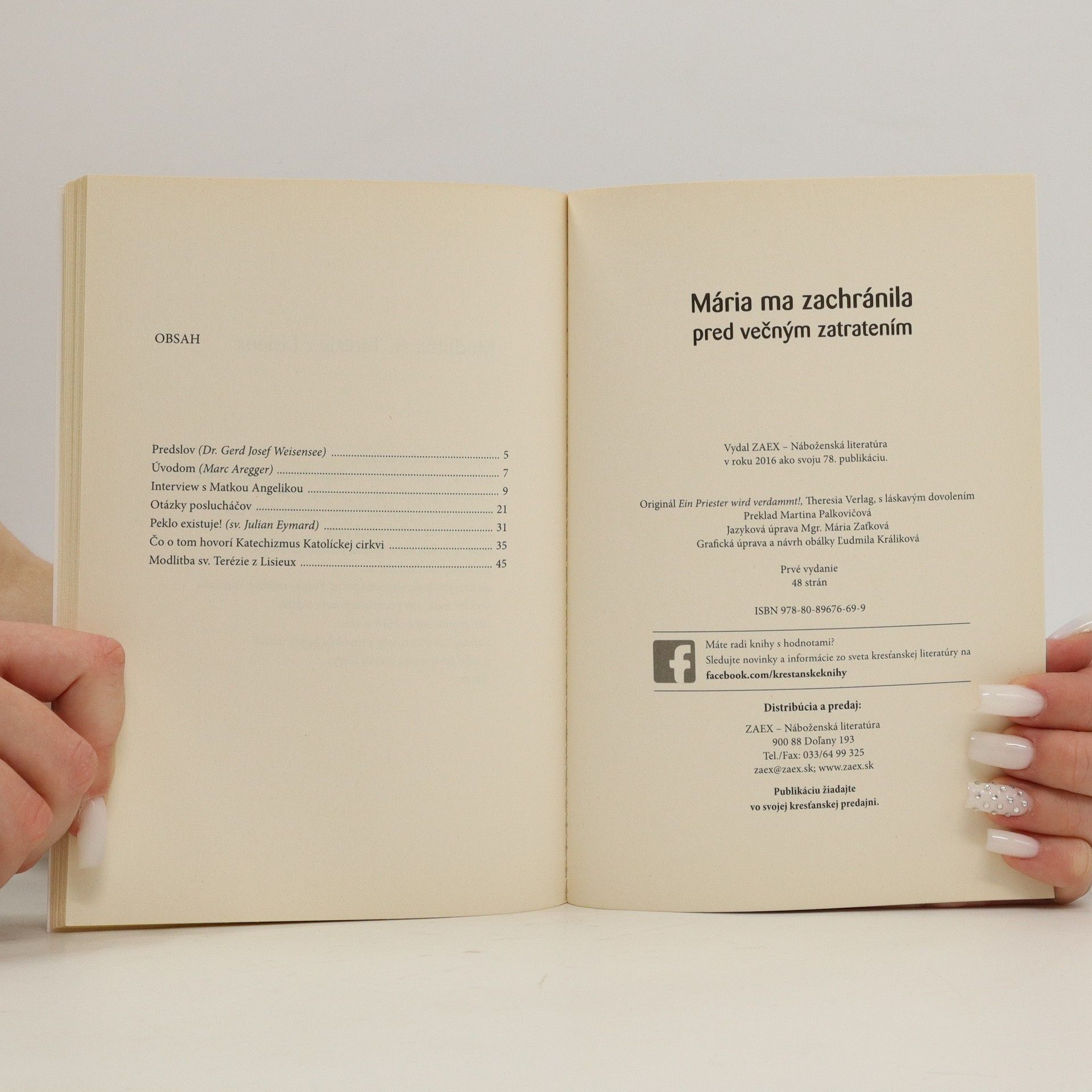 Collectif d'auteurs Mária ma zachránila pred večným zatratením