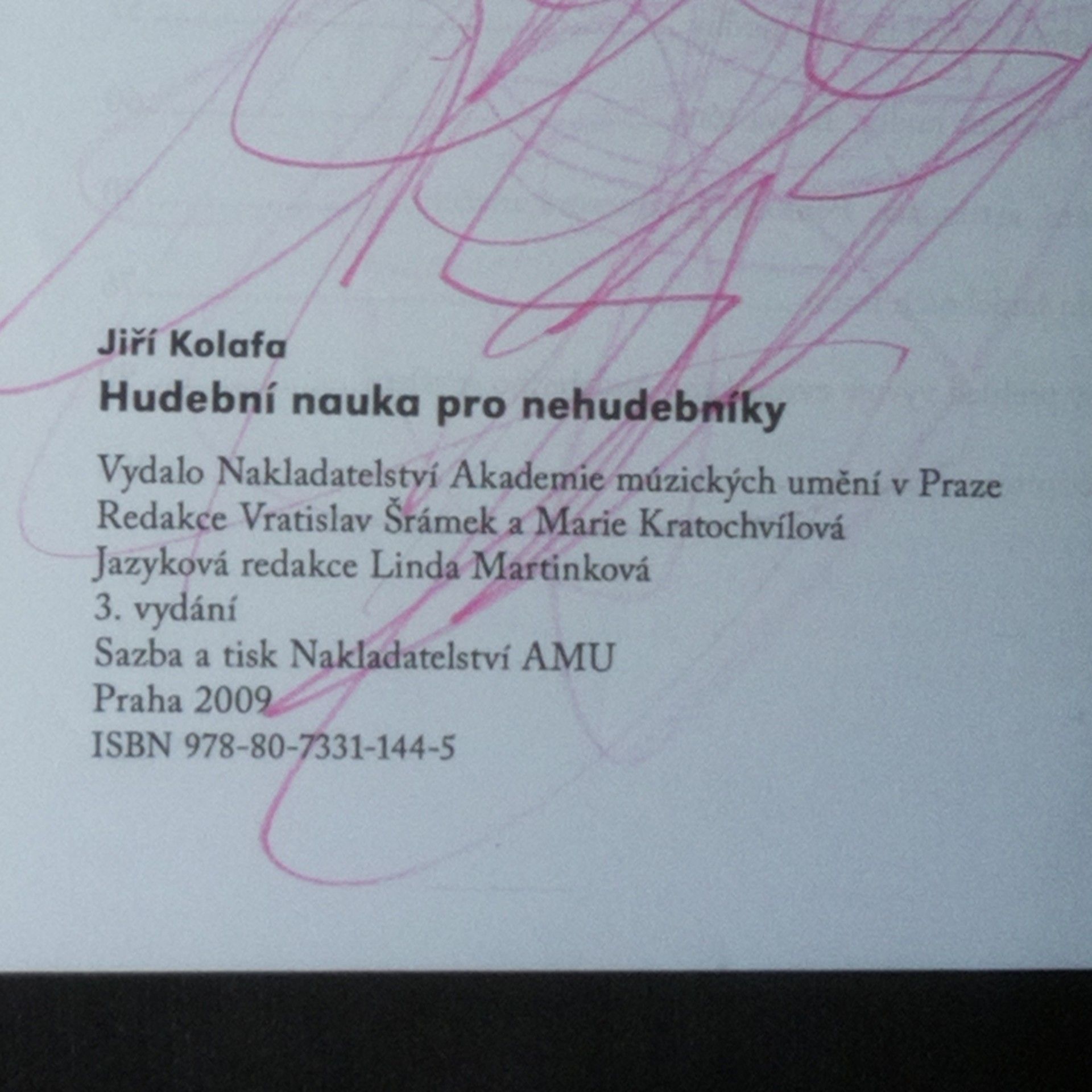 Jiří Kolafa Hudební nauka pro nehudebníky