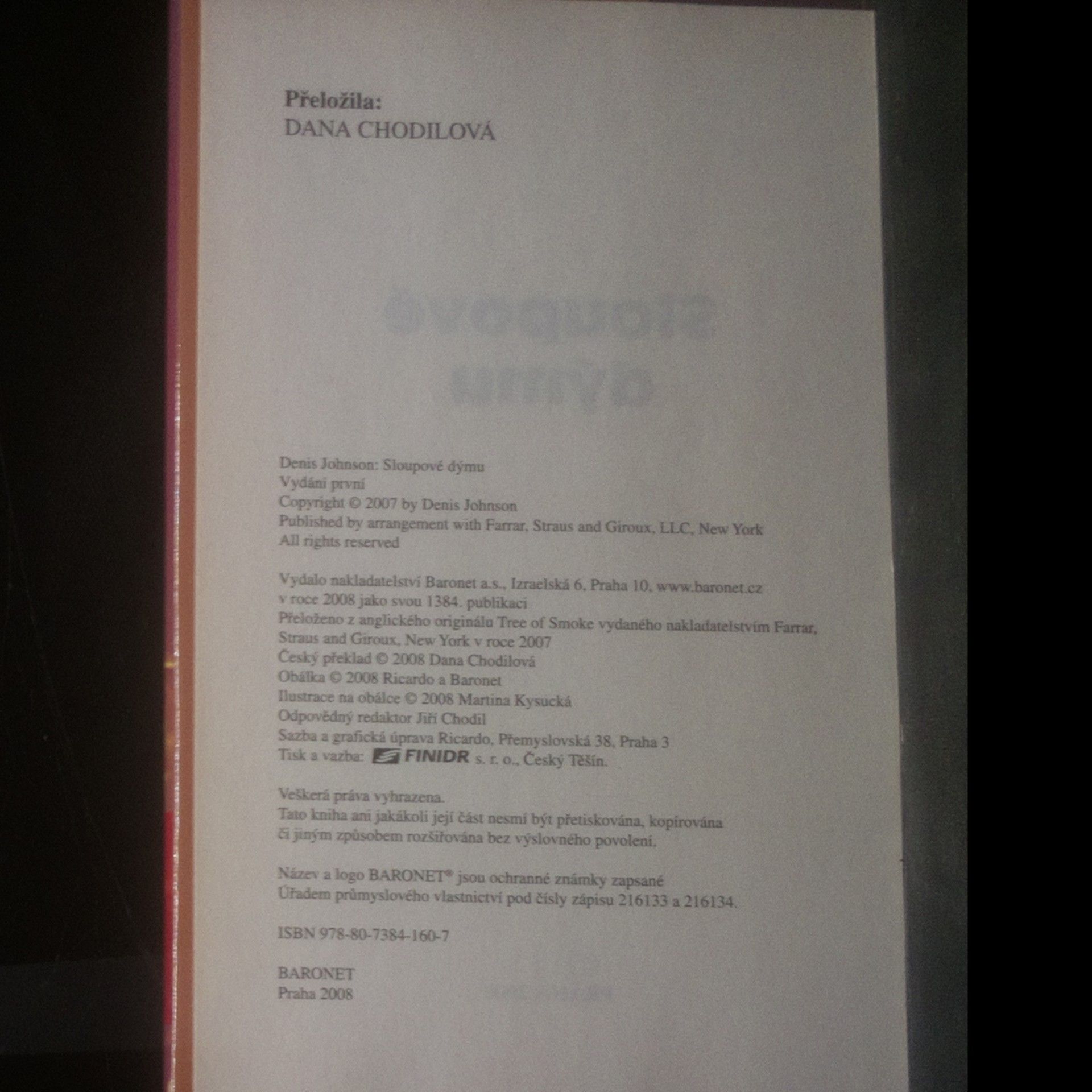 Denis Johnson Sloupové dýmu
