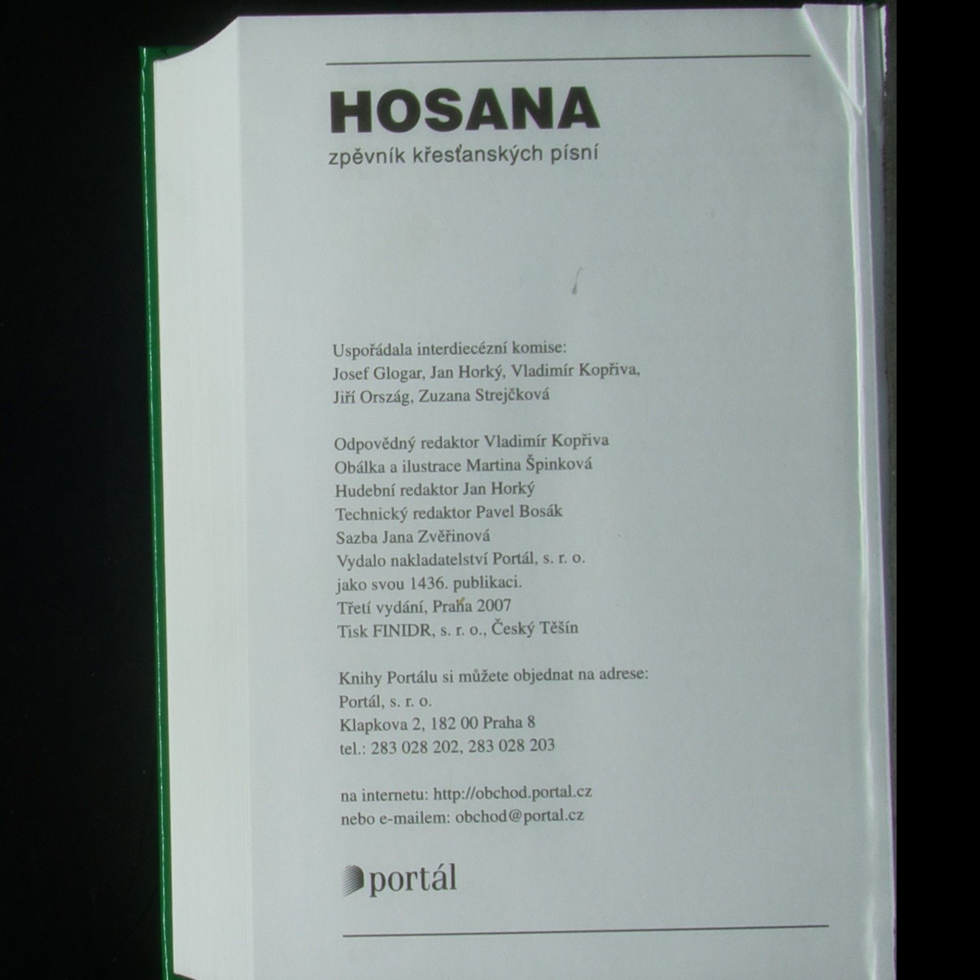 Josef Glogar Hosana 2. Zpěvník křesťanských písní