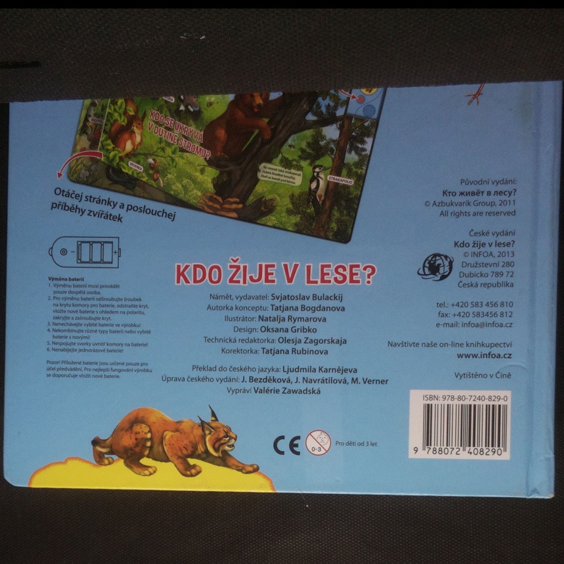 Svjatoslav Bulackij Kdo žije v lese? : mluvící knížka s příběhy zvířátek