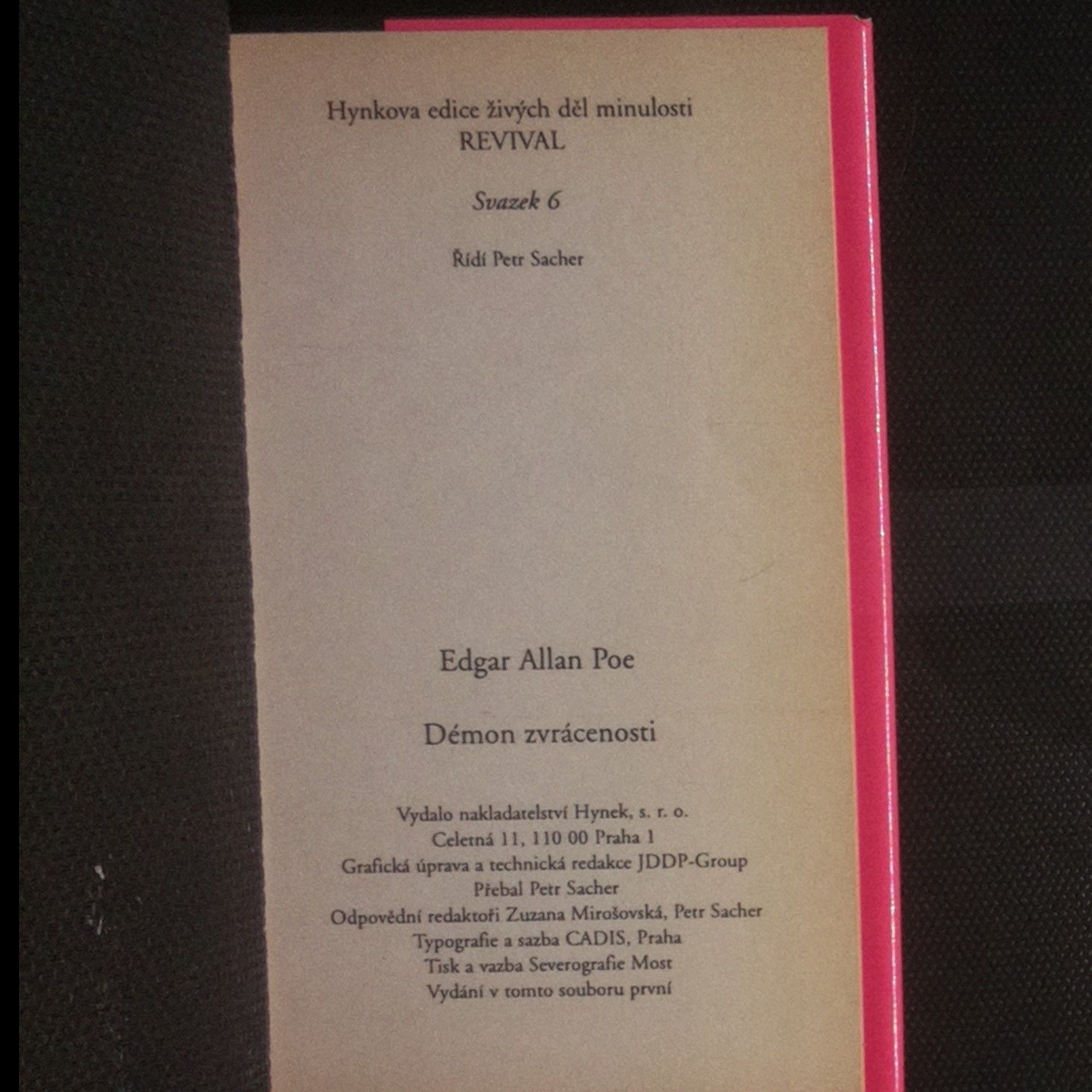 Edgar Allan Poe Démon zvrácenosti