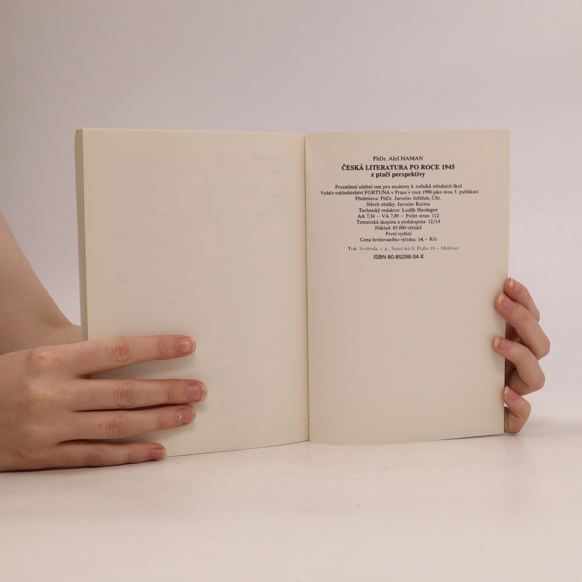 Aleš Haman Česká literatura po roce 1945 z ptačí perspektivy: Pro studenty 4. ročníků středních škol