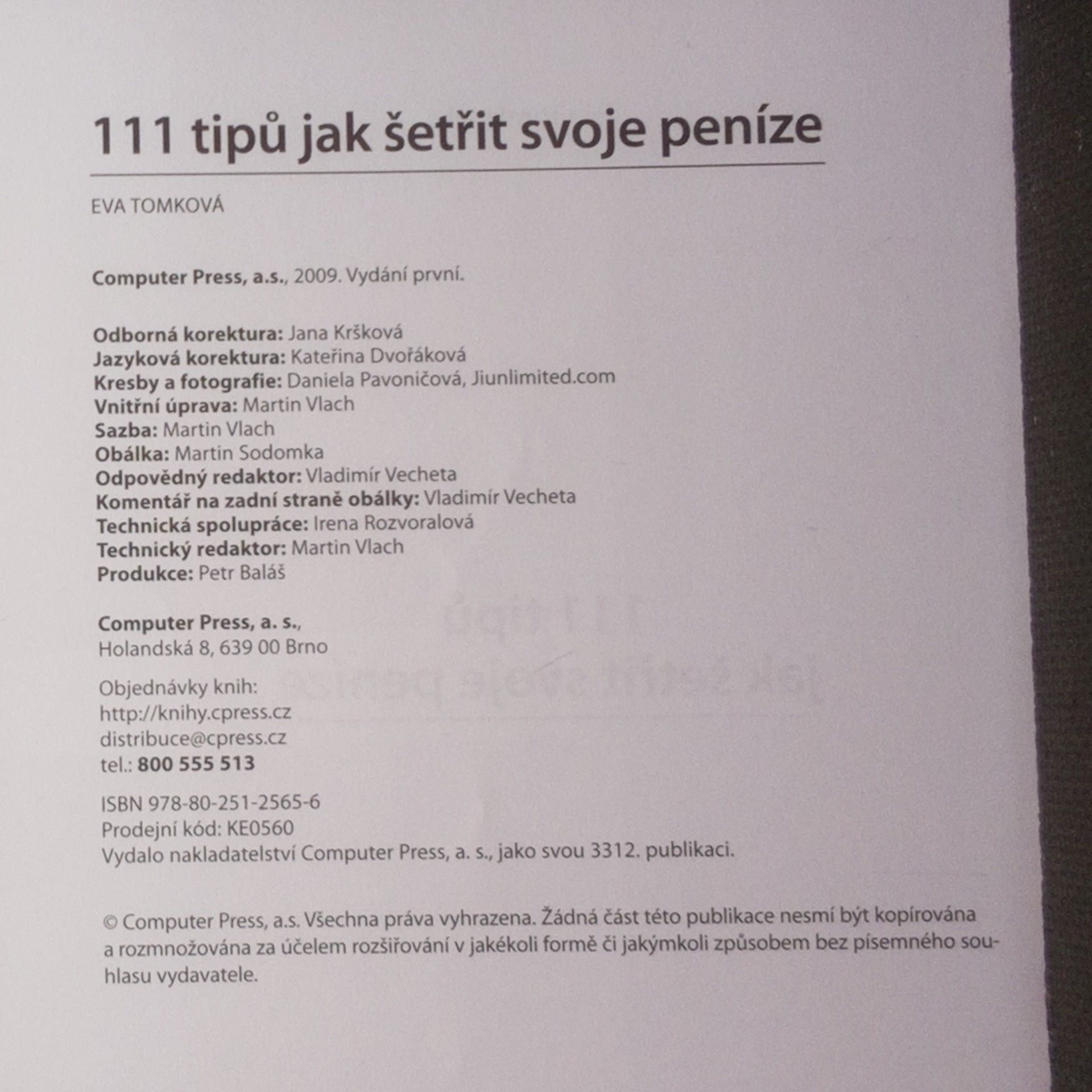 Eva Tomková 111 tipů jak šetřit svoje peníze