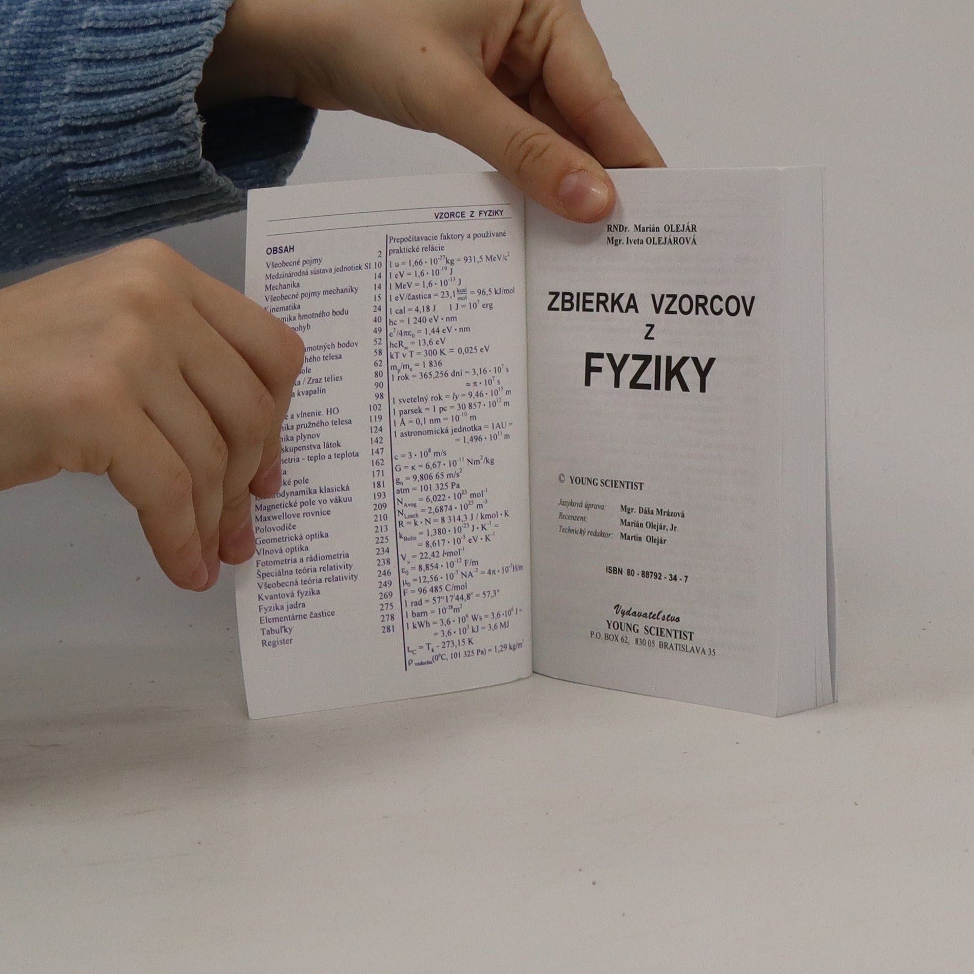Marián Olejár Zbierka vzorcov z fyziky