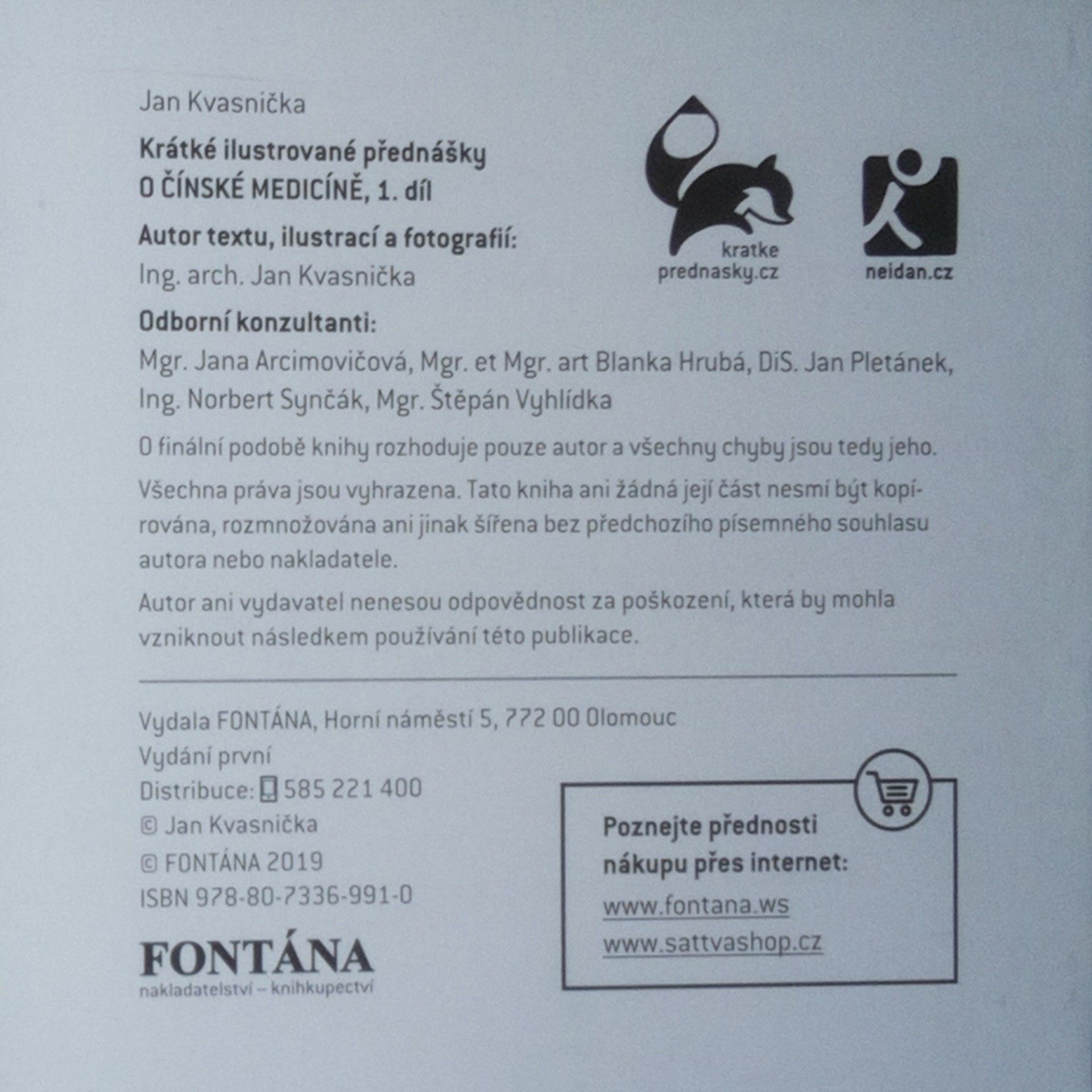 Jan Kvasnička O čínské medicíně. Krátké ilustrované přednášky