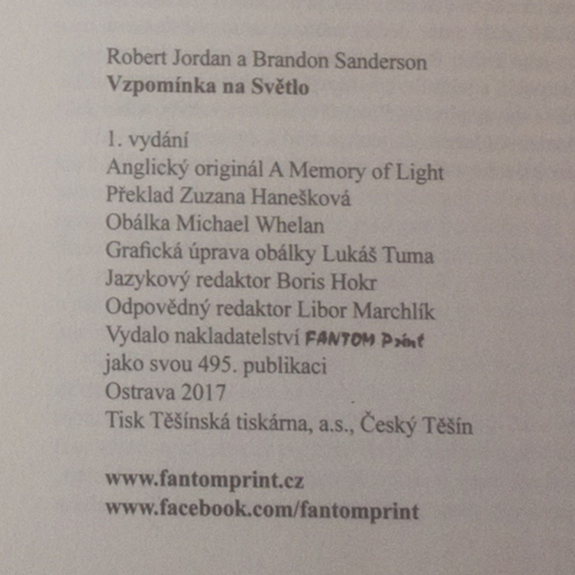 Robert Jordan Kolo času 14. Vzpomínka na Světlo
