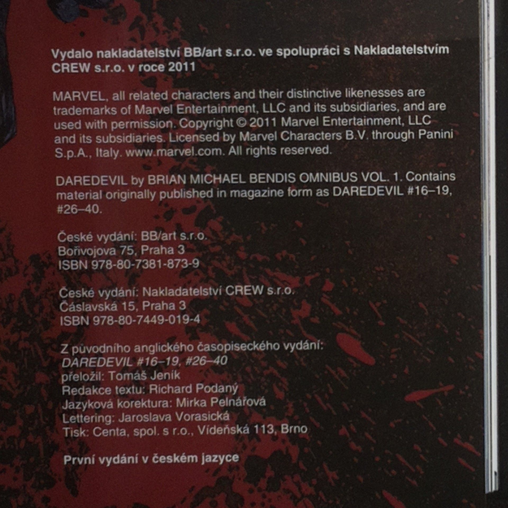 Brian Michael Bendis Daredevil Omnibus. Muž beze strachu! Kniha první