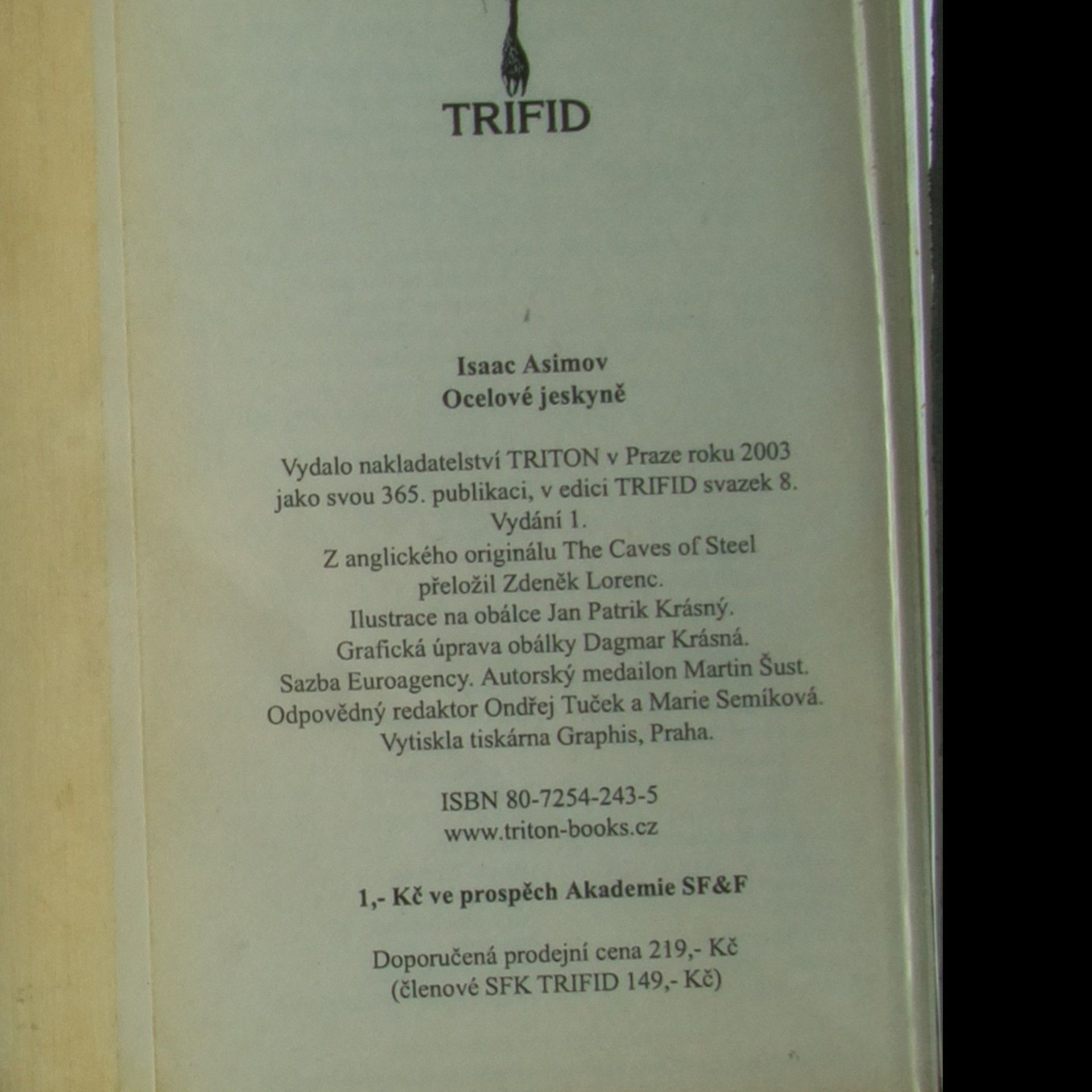 Isaac Asimov Ocelové jeskyně