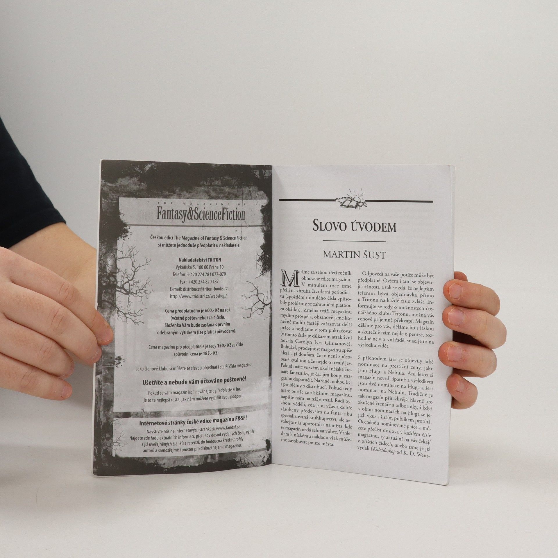 Martin Šust The Magazine of Fantasy & Science Fiction: Czech Edition: Jaro 2009