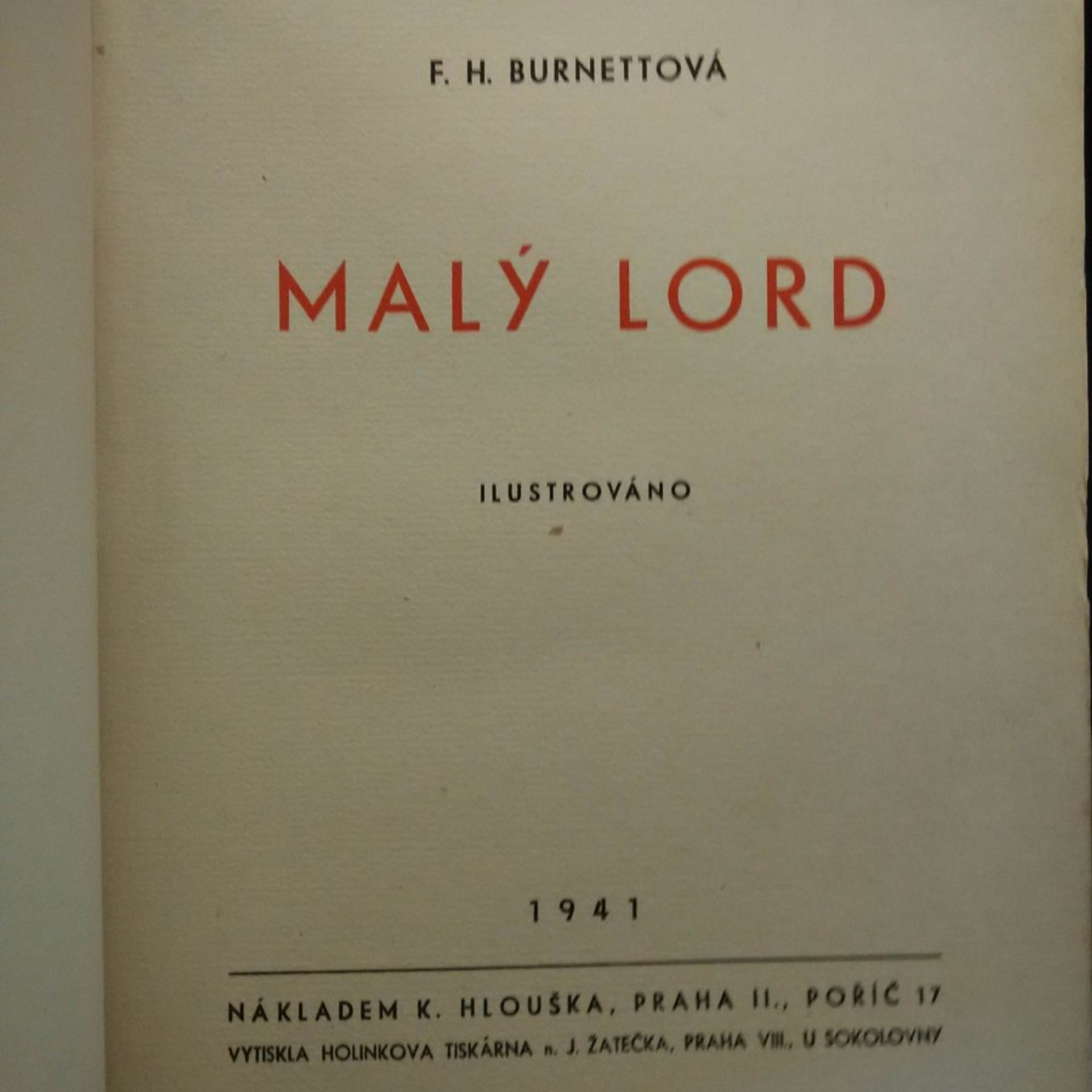 F. H. Burnettová Malý Lord (Oppl, 184 s.)