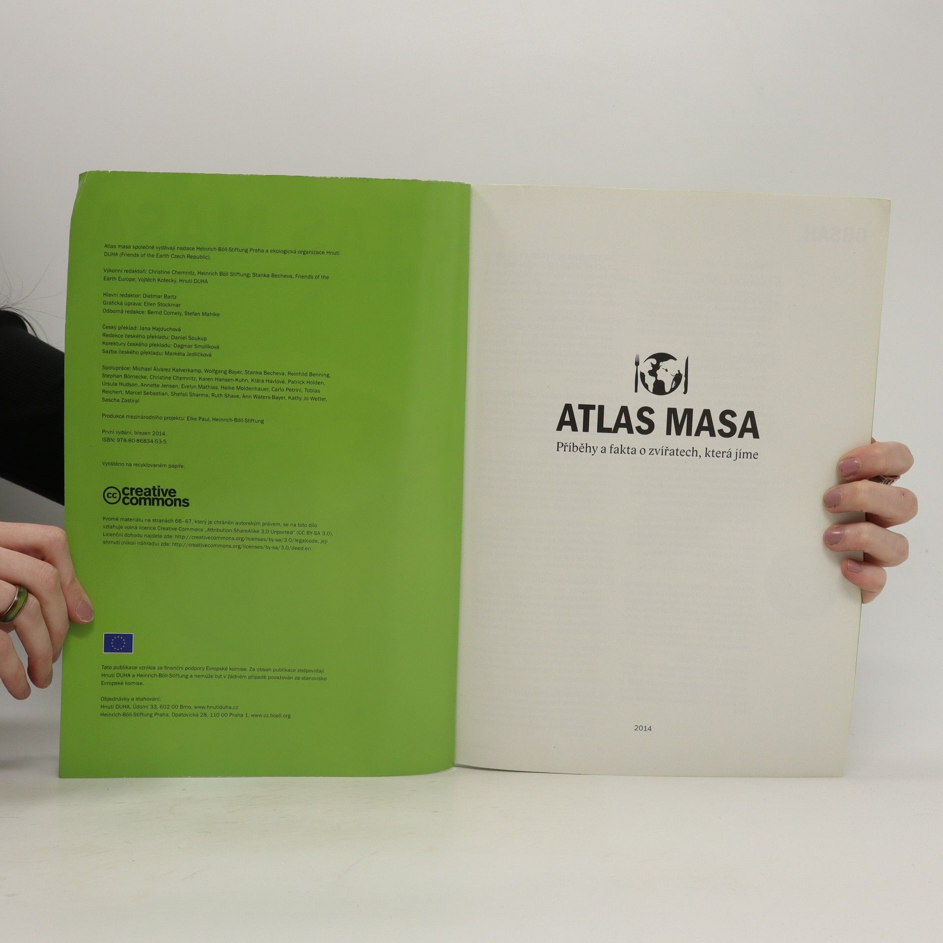Collectif d'auteurs Atlas masa. Příběhy a fakta o zvířatech, která jíme