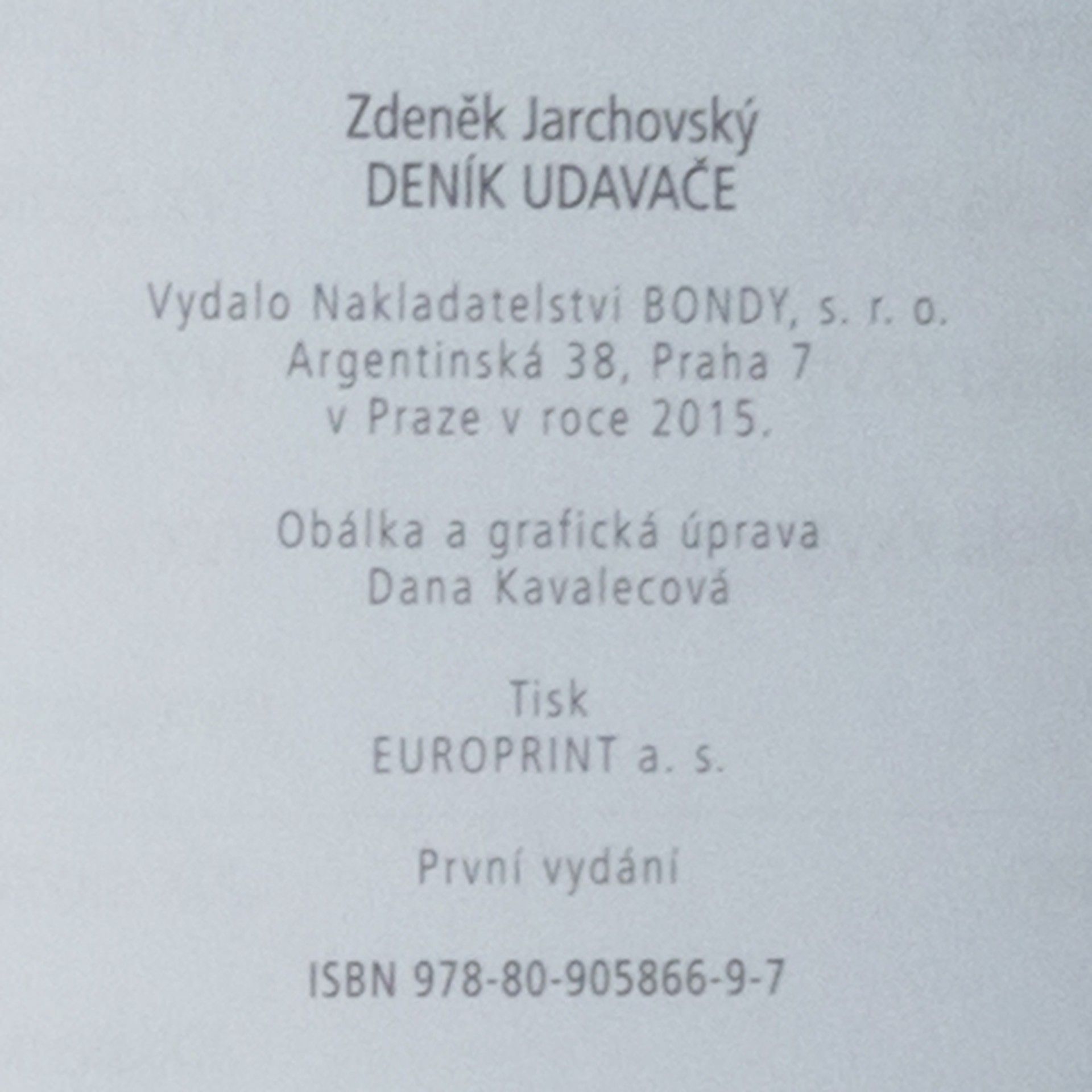 Zdeněk Jarchovský Deník udavače