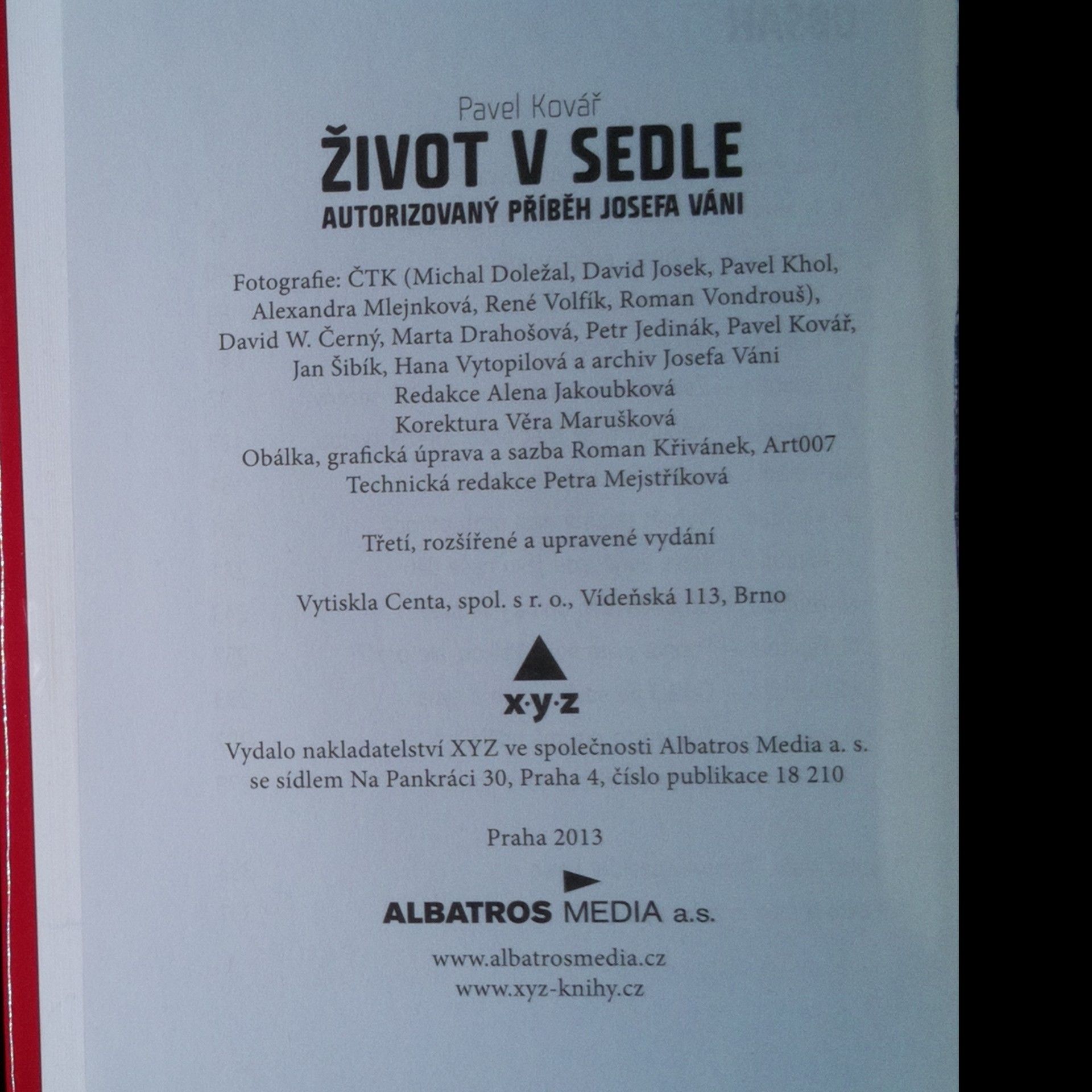 Pavel Kovář Život v sedle. Autorizovaný příběh Josefa Váni