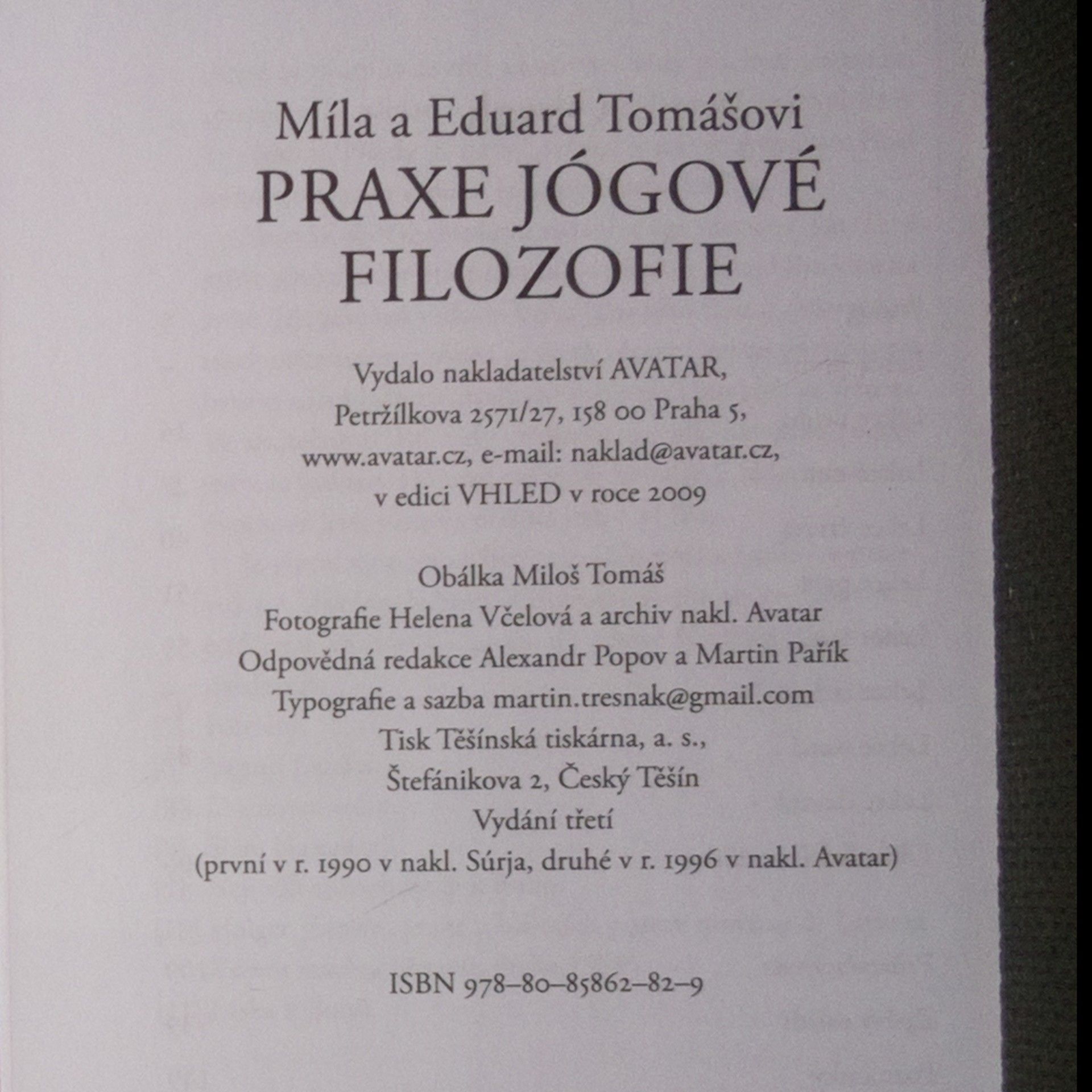 Míla Tomášová Praxe jógové filozofie