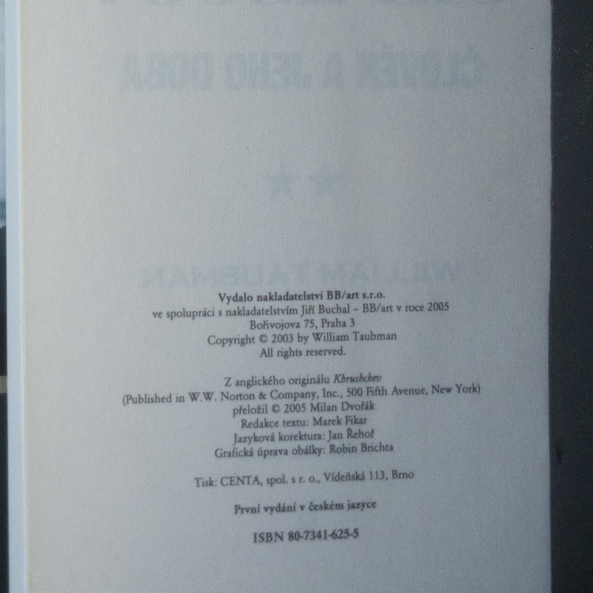 William Taubman Chruščov: člověk a jeho doba