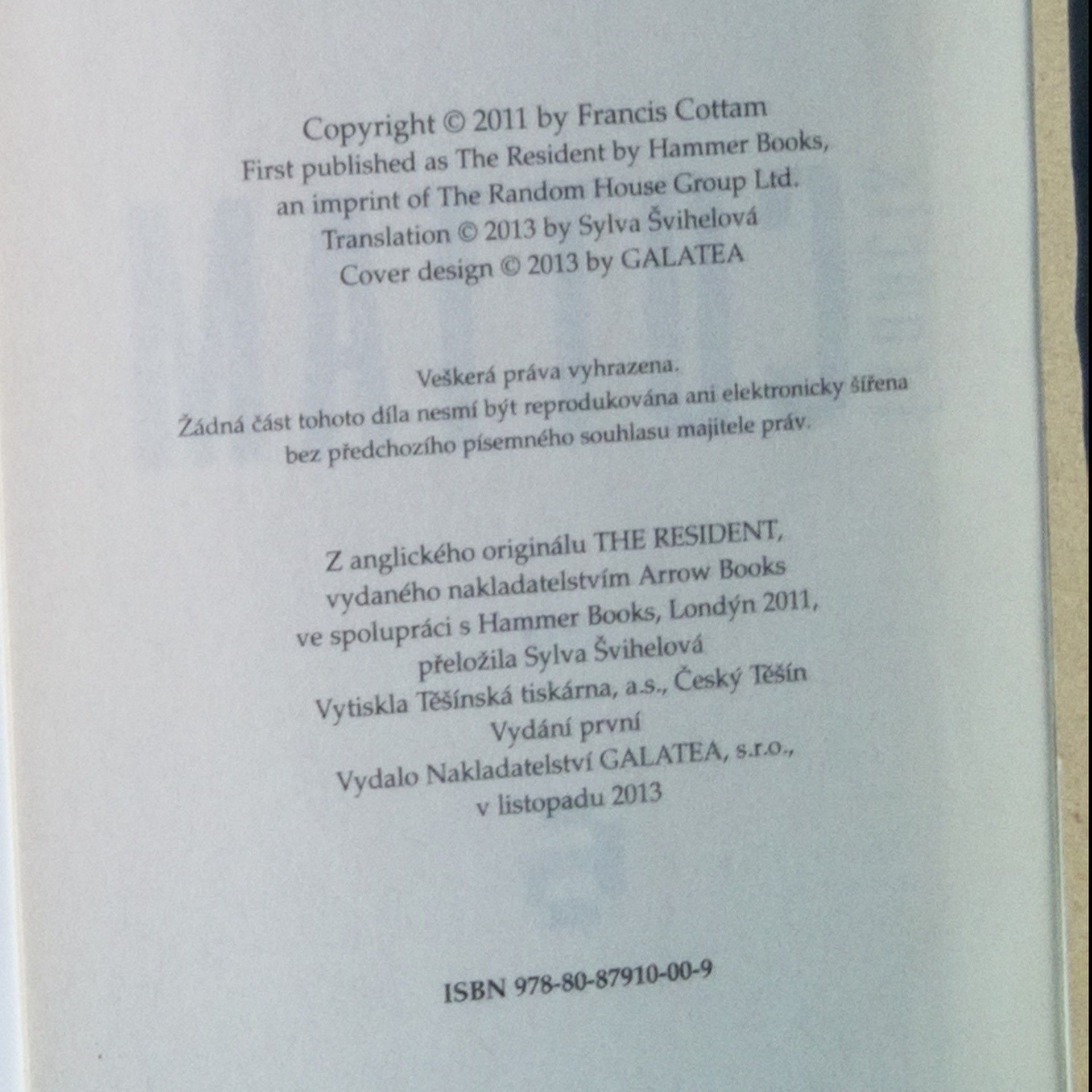 Francis Cottam Obyvatel