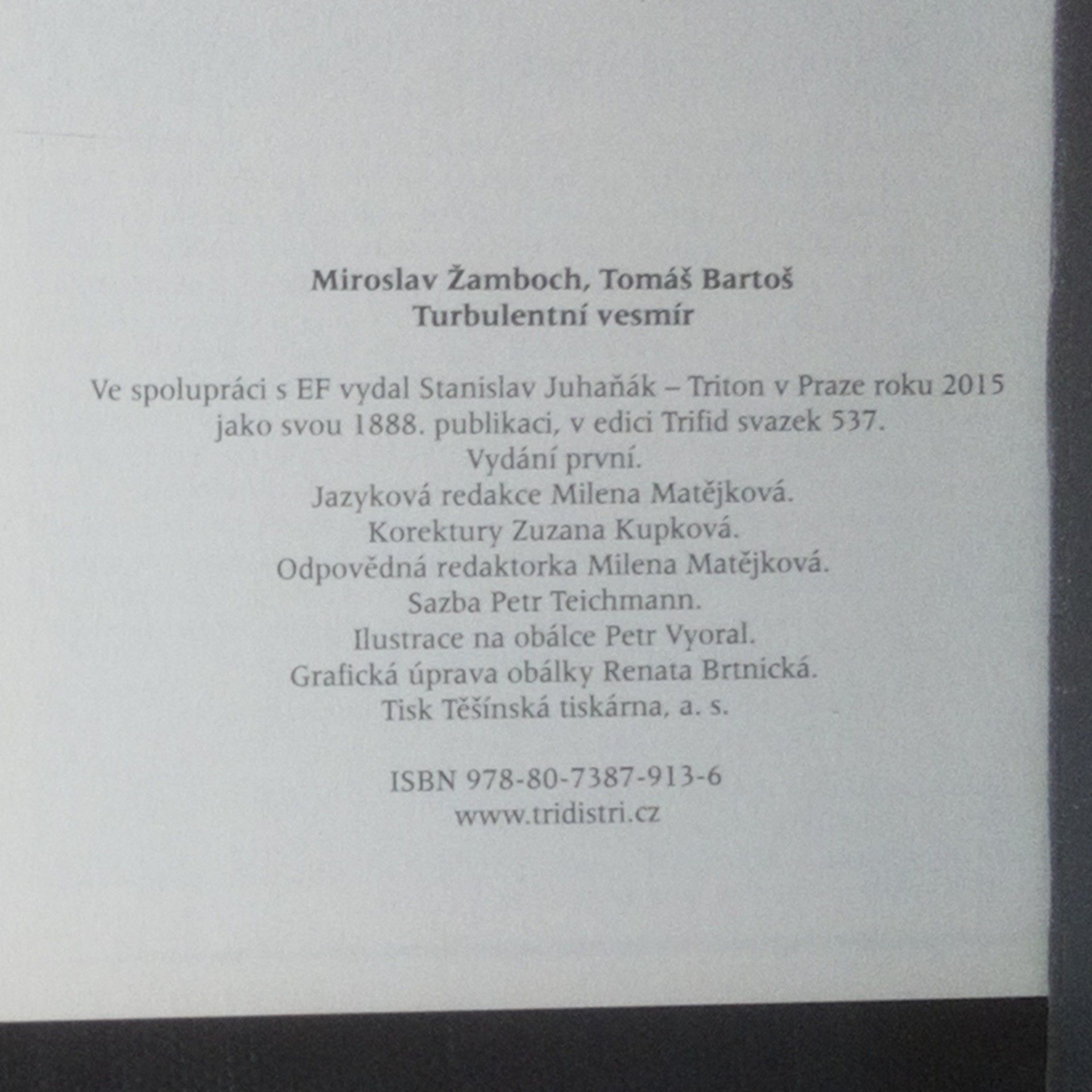 Miroslav Žamboch Turbulentní vesmír