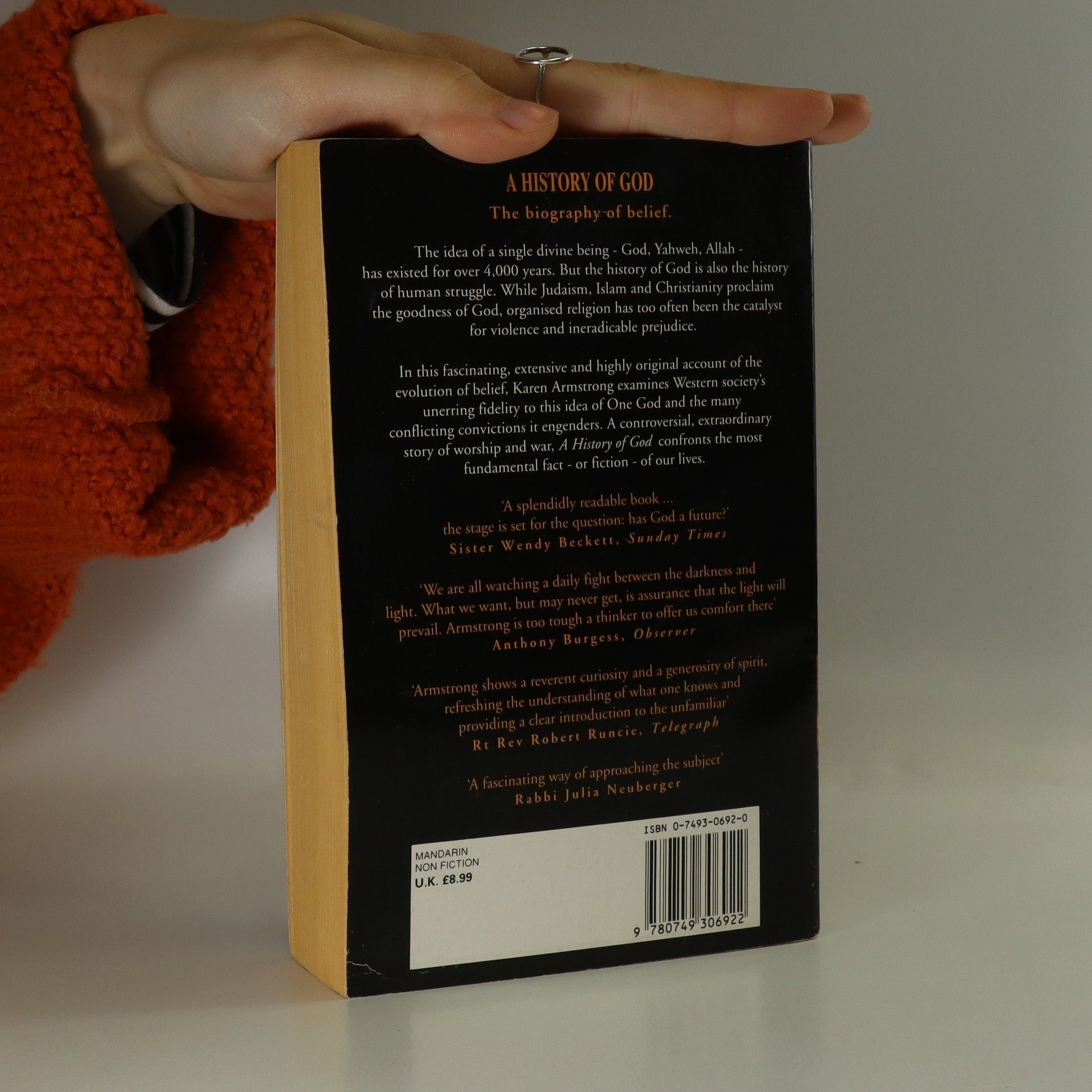 Karen Armstrong A history of God : from Abraham to the present:the 4000/zear Quest for God