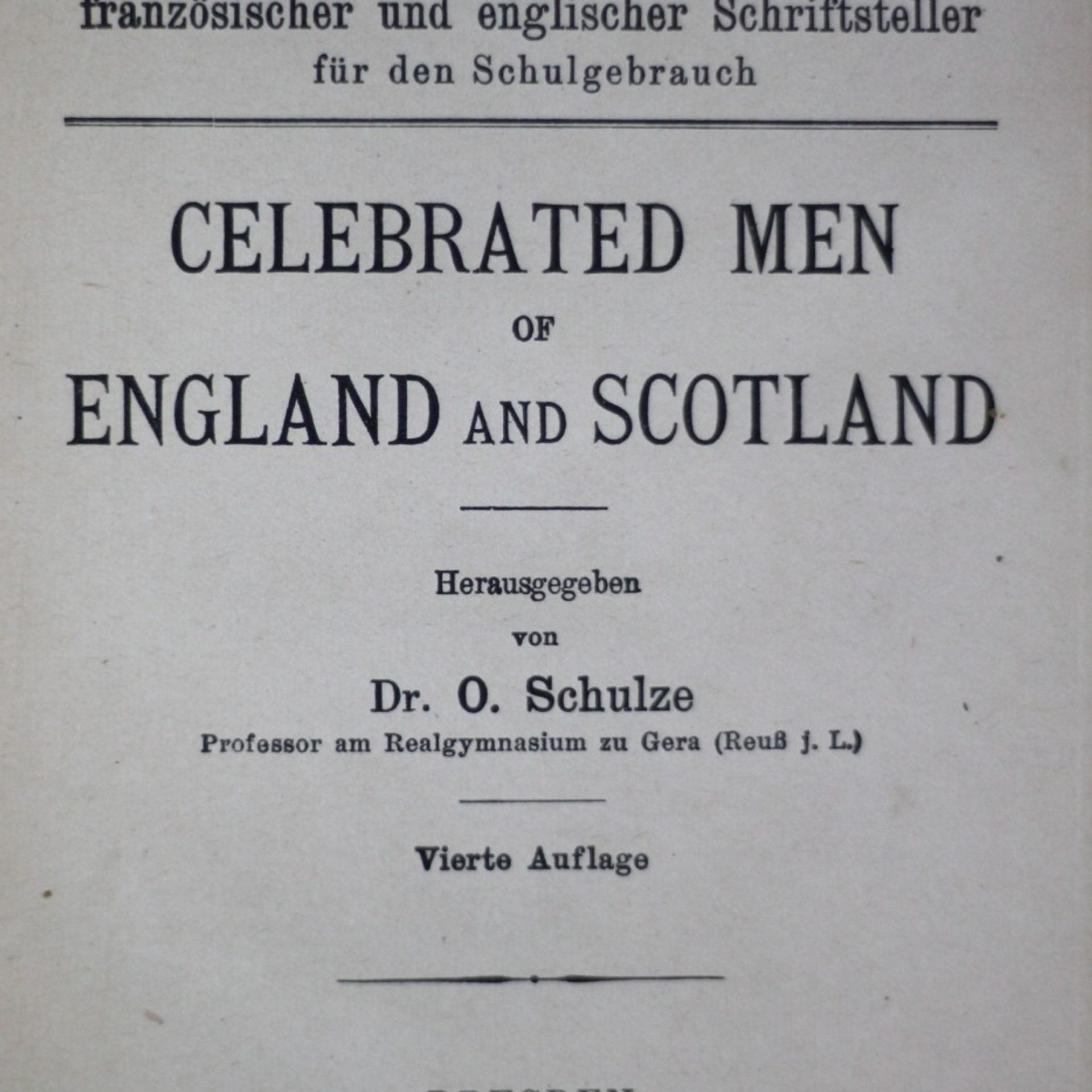 O. Schulze Celebrated men of England and Scotland
