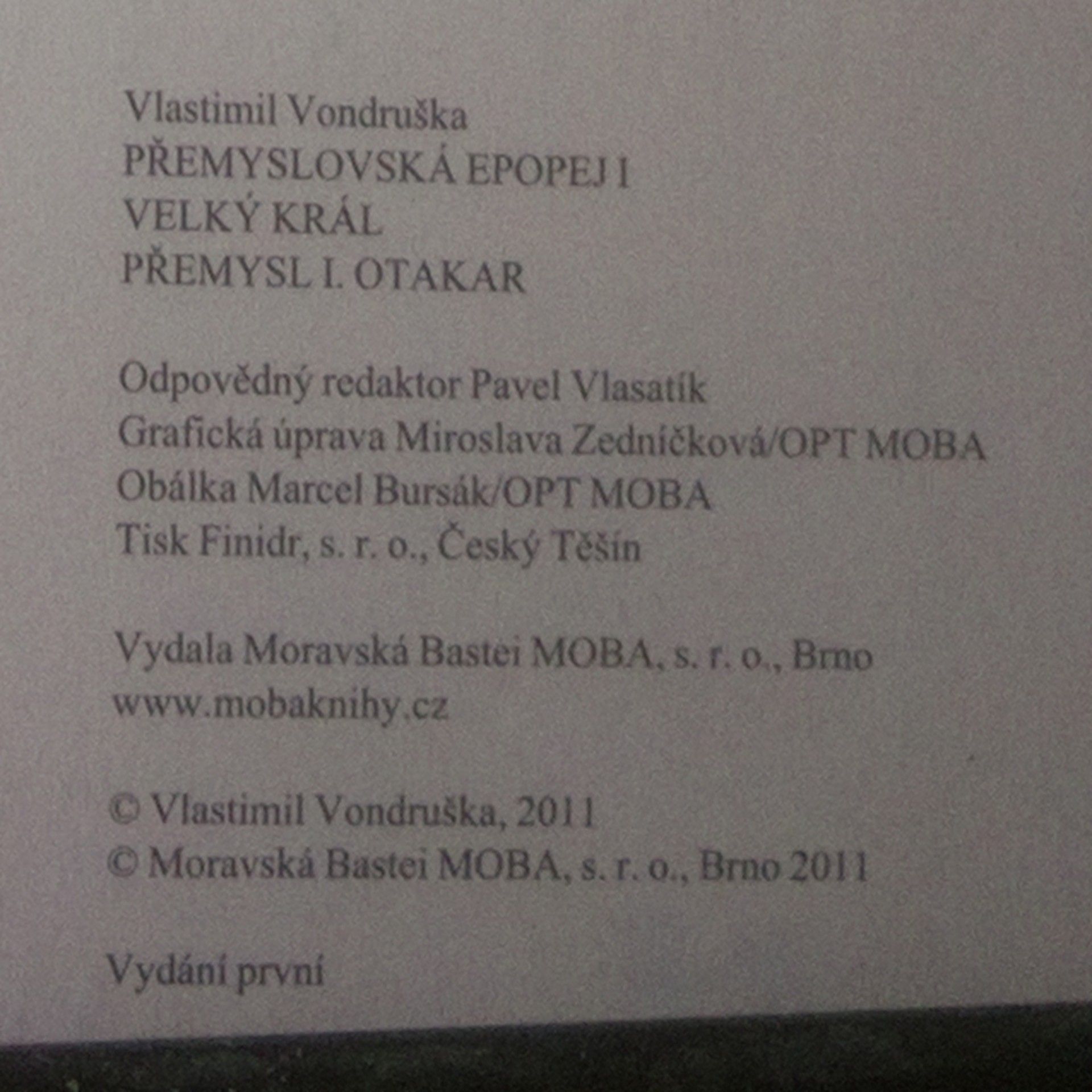 Vlastimil Vondruška Přemyslovská epopej I.-IV.