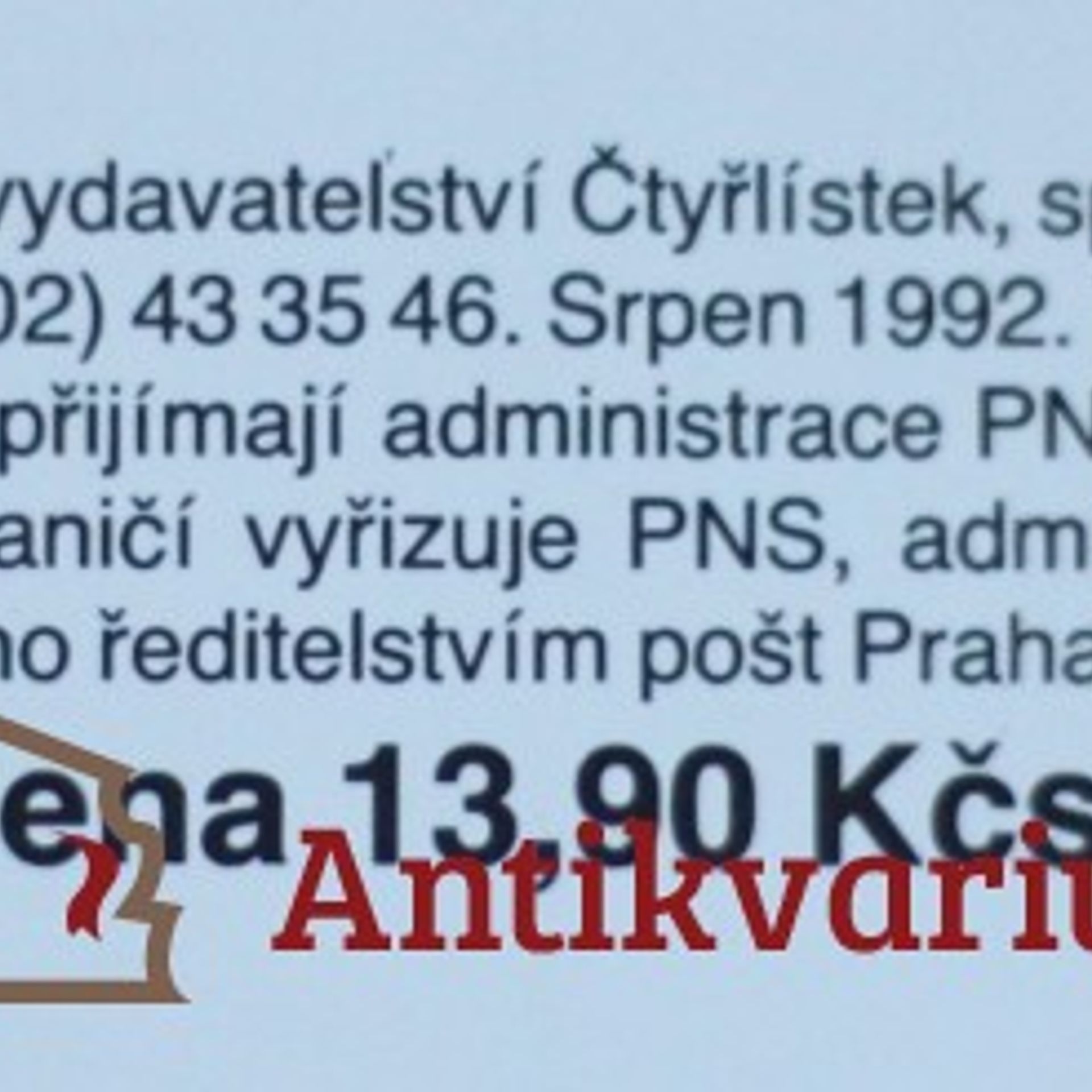 Collectif d'auteurs Čtyřlístek 199, 9/1992. Objevení Ameriky