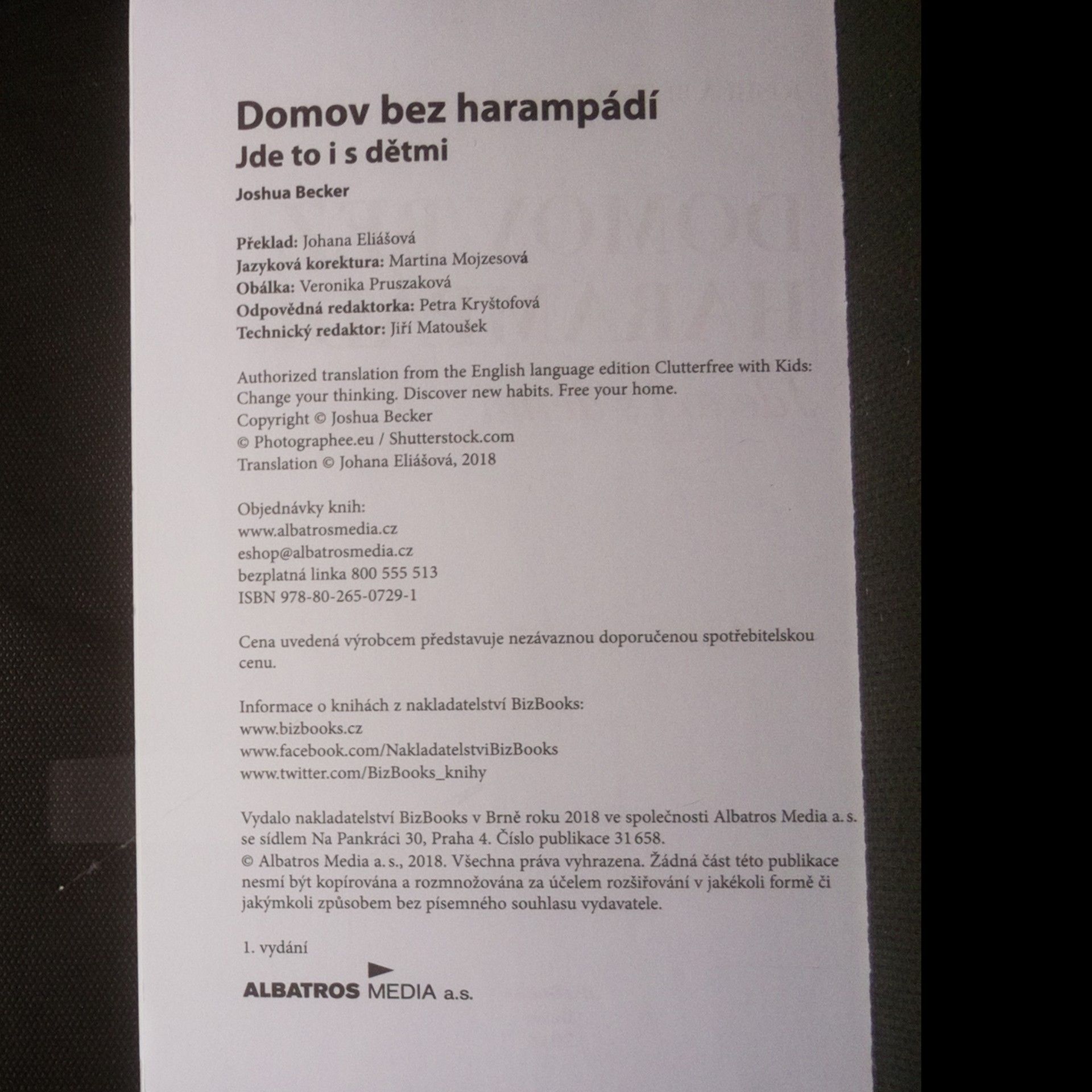 Joshua Becker Domov bez harampádí