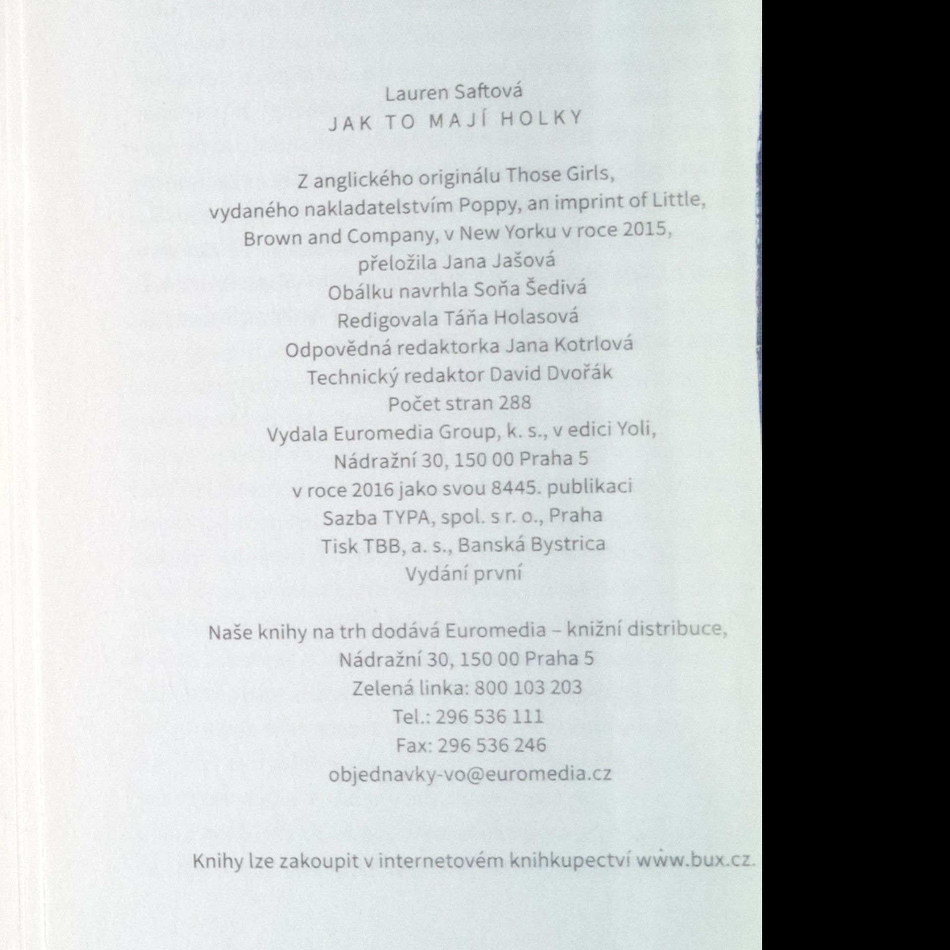 Lauren Saft Jak to mají holky