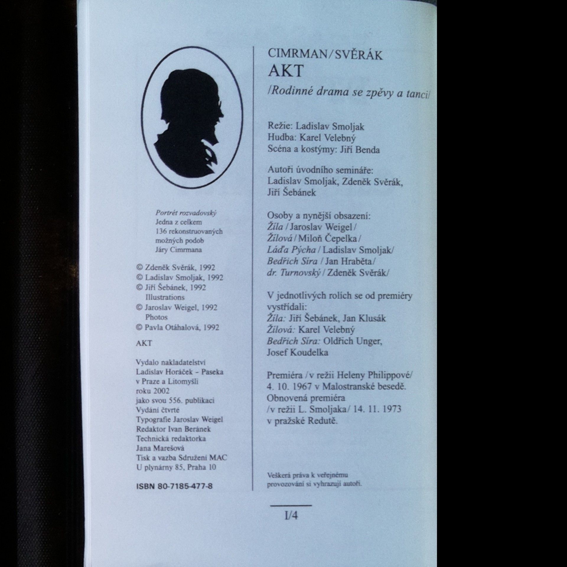 Jára da Cimrman Akt. Rodinné drama se zpěvy a tanci