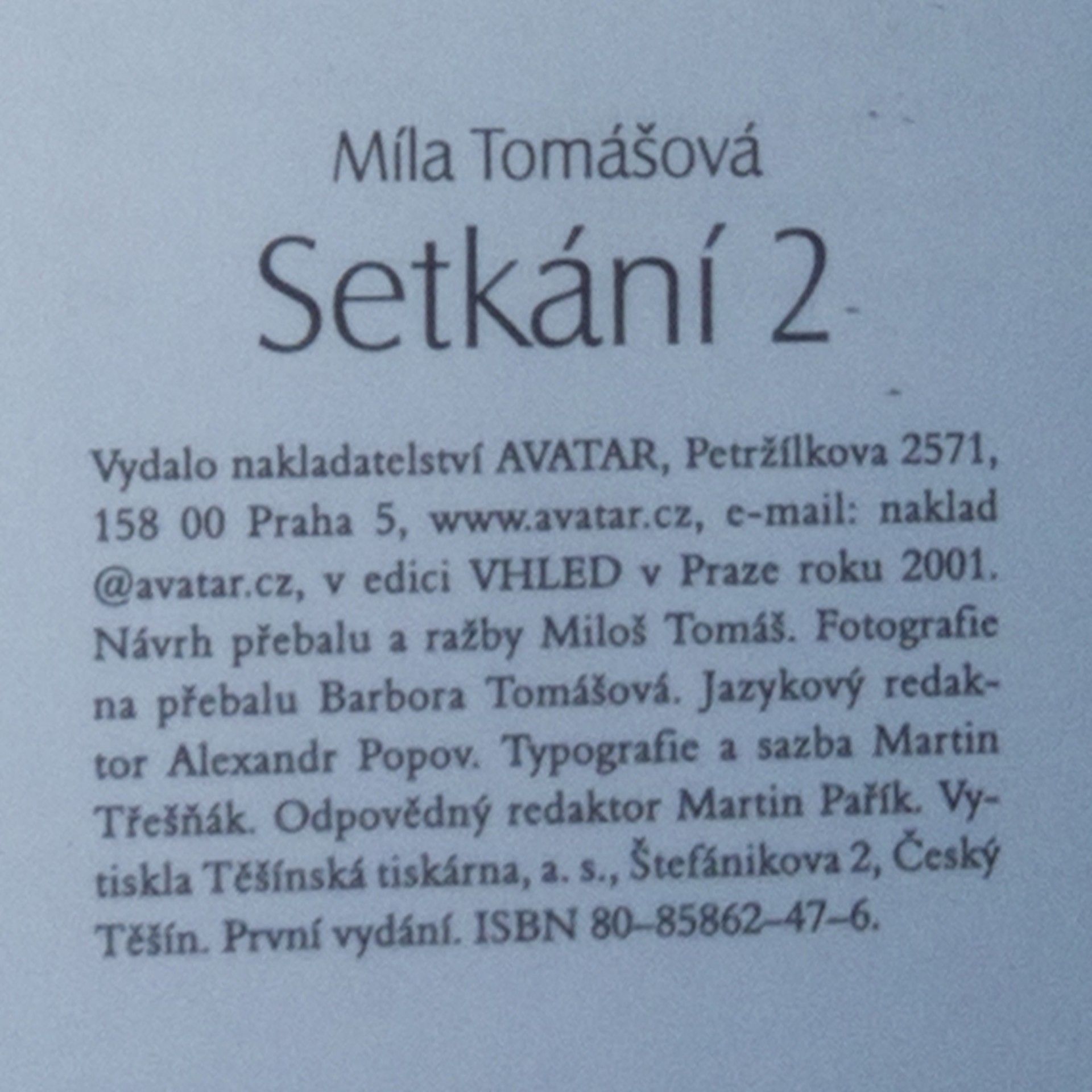 Míla Tomášová Setkání 2