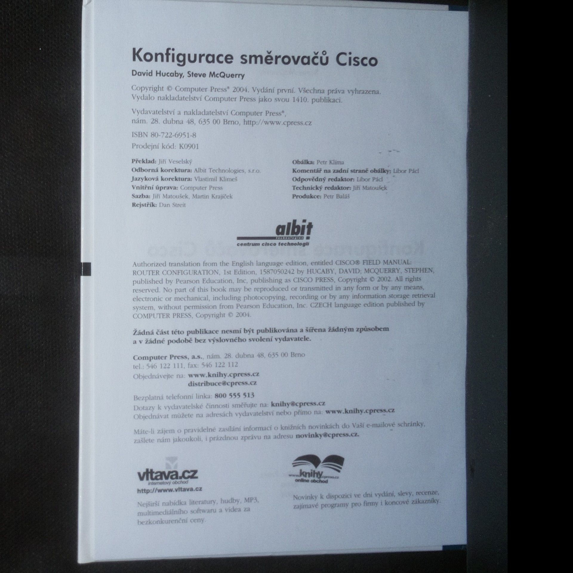 David Hucaby Konfigurace směrovačů Cisco