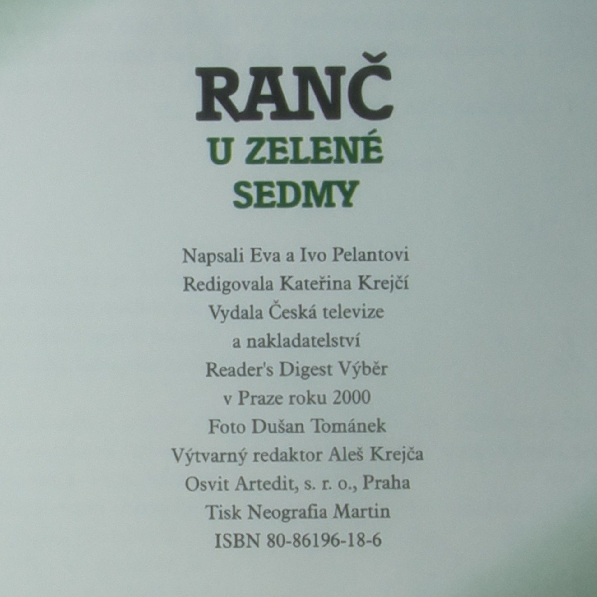 Eva Pelantová Ranč U Zelené sedmy 1. a 2. díl
