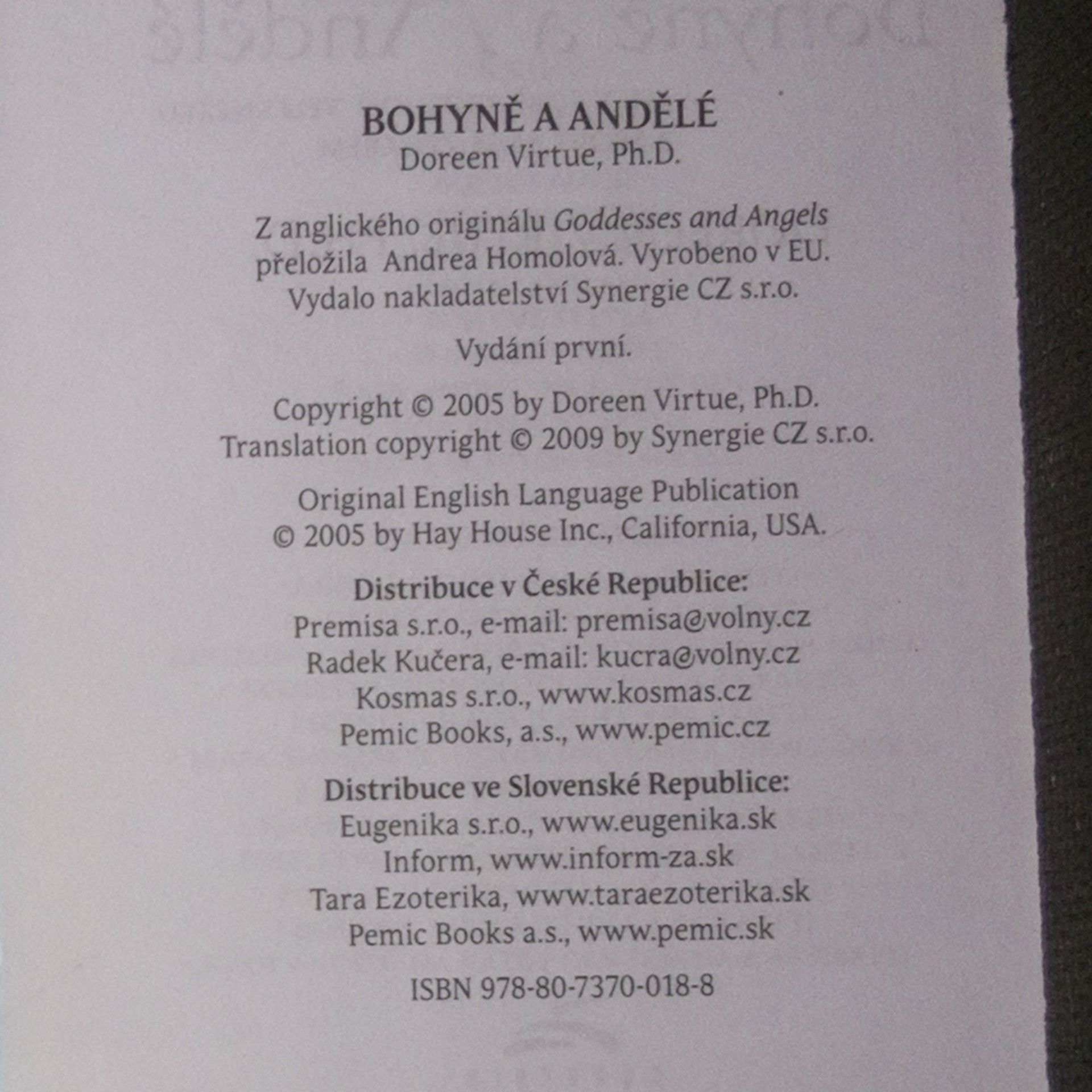 Doreen Virtue Bohyně a andělé. Jak v sobě probudit velekněžku a spojit se se zdrojem