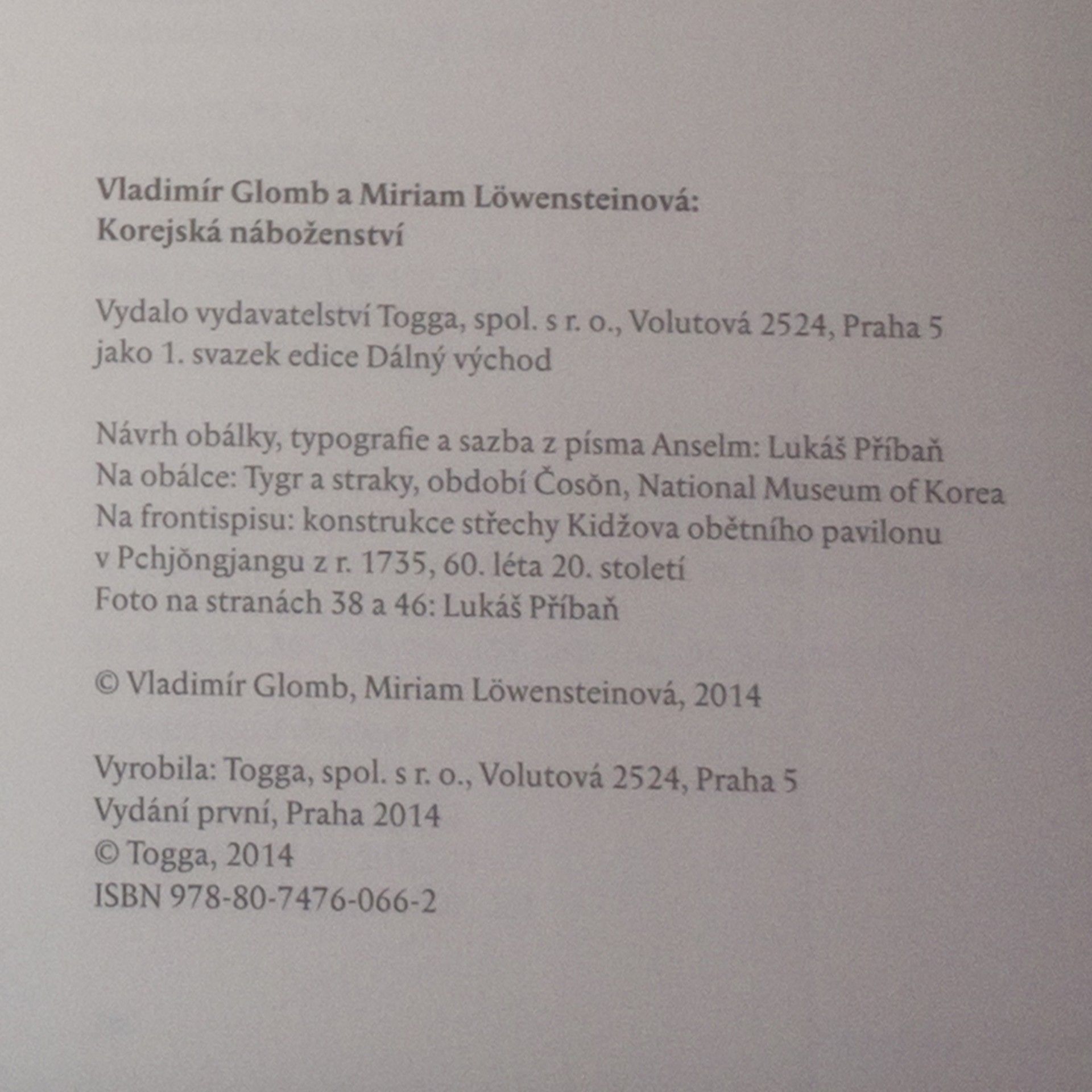 Vladimír Glomb Korejská náboženství