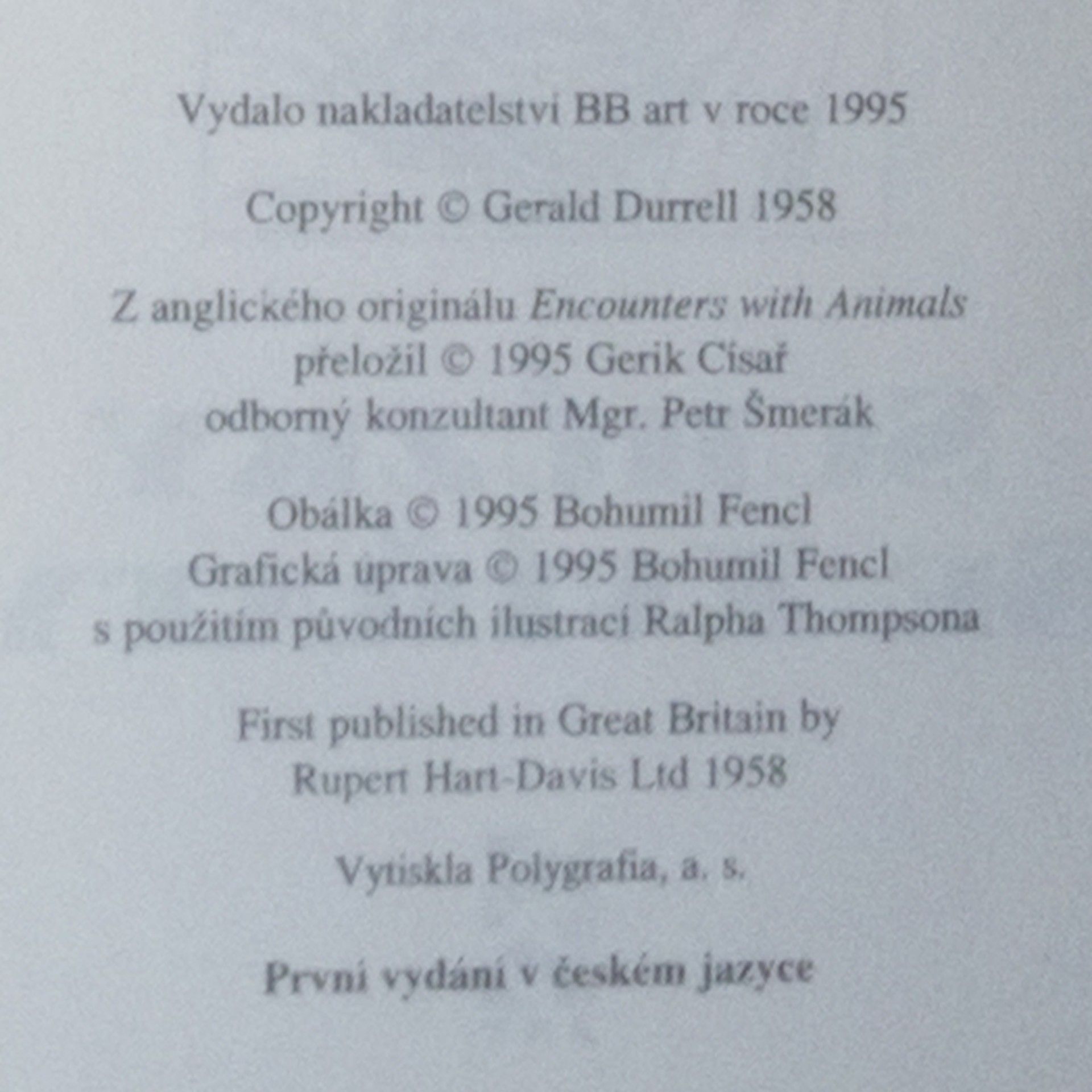 Gerald Durrell Schůzky se zvířaty