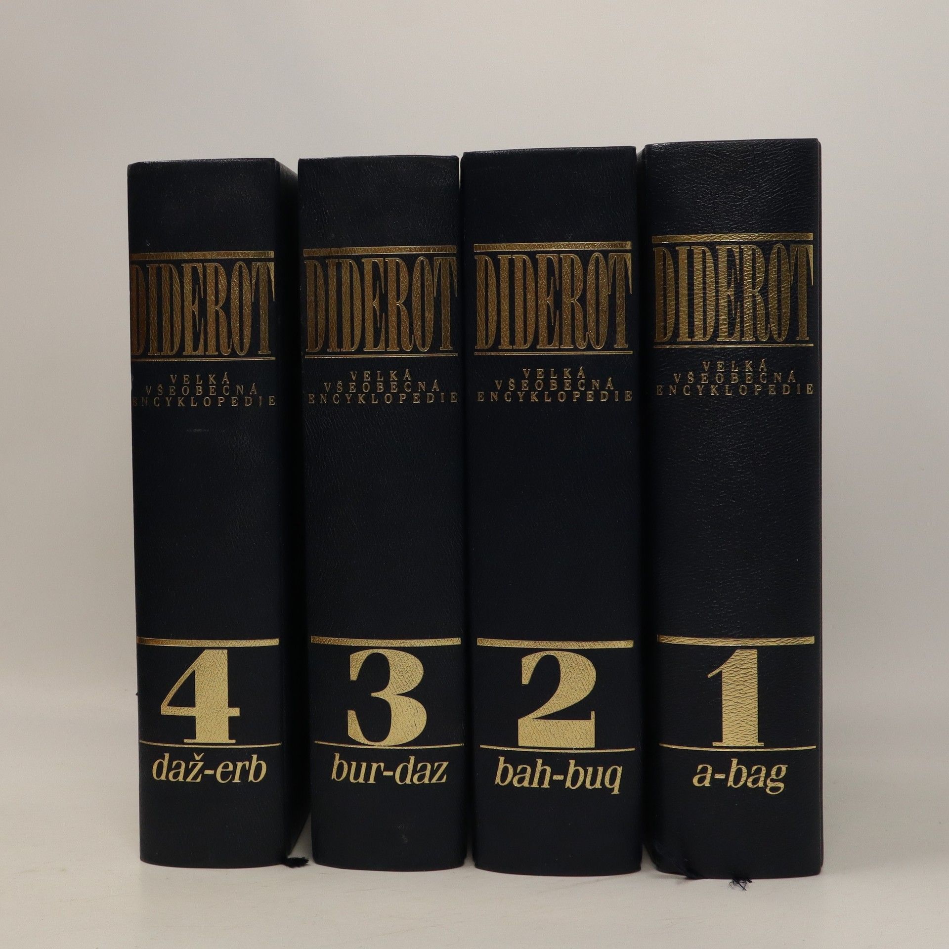 Kolektiv autorů Velká všeobecná encyklopedie Diderot 1.- 4. díl ( 4 svazky)