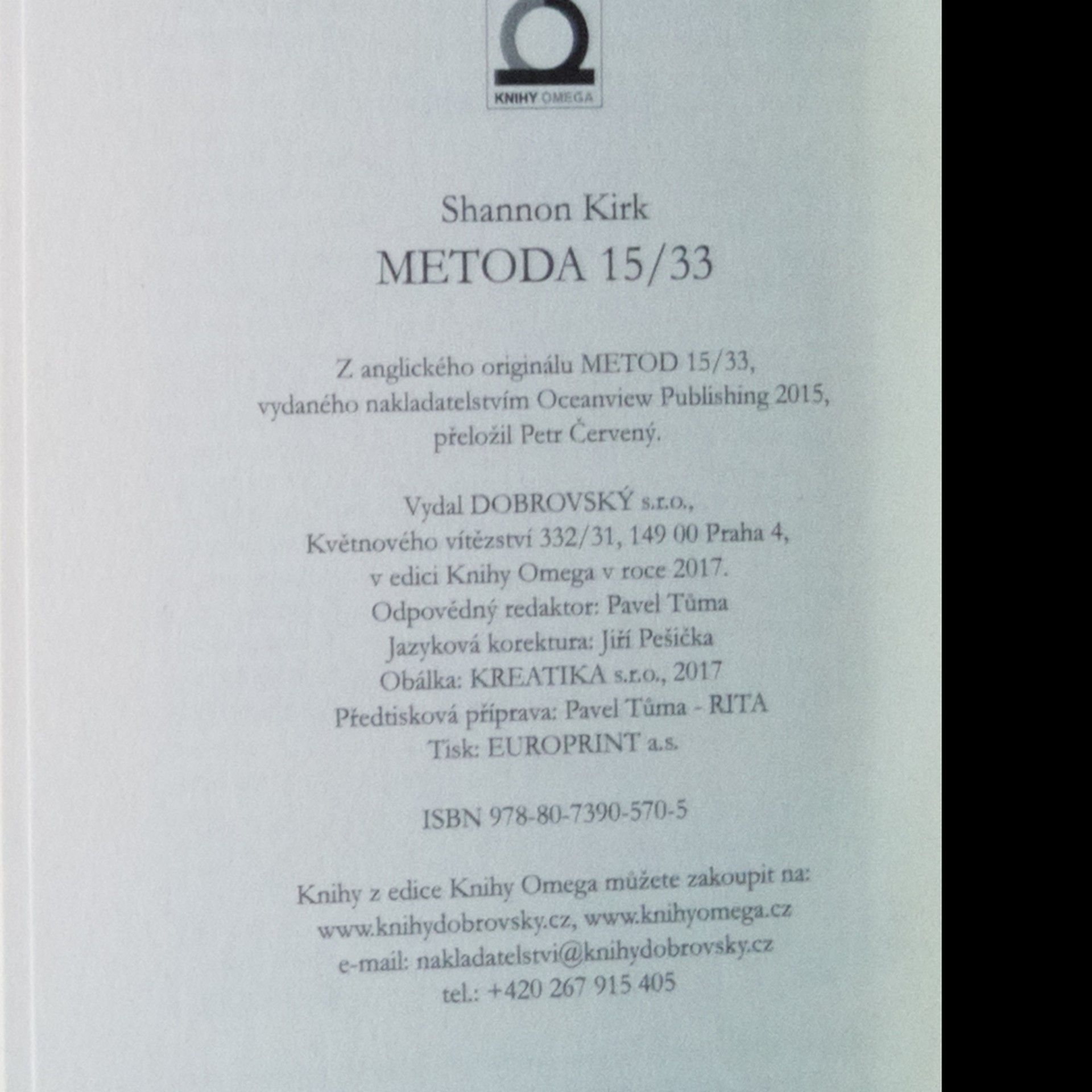 Shannon Kirk Metoda 15/33