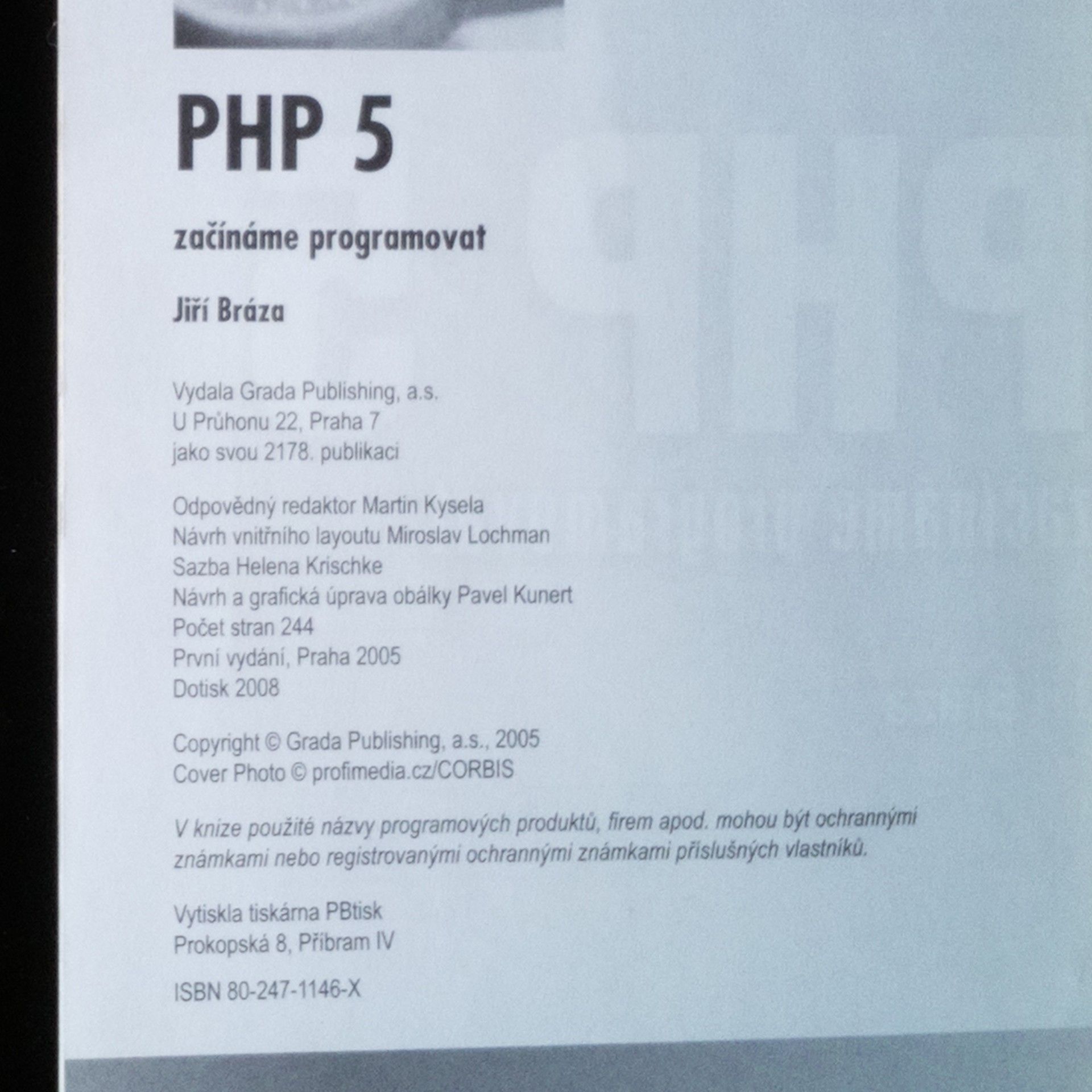Jiří Bráza PHP 5 : začínáme programovat