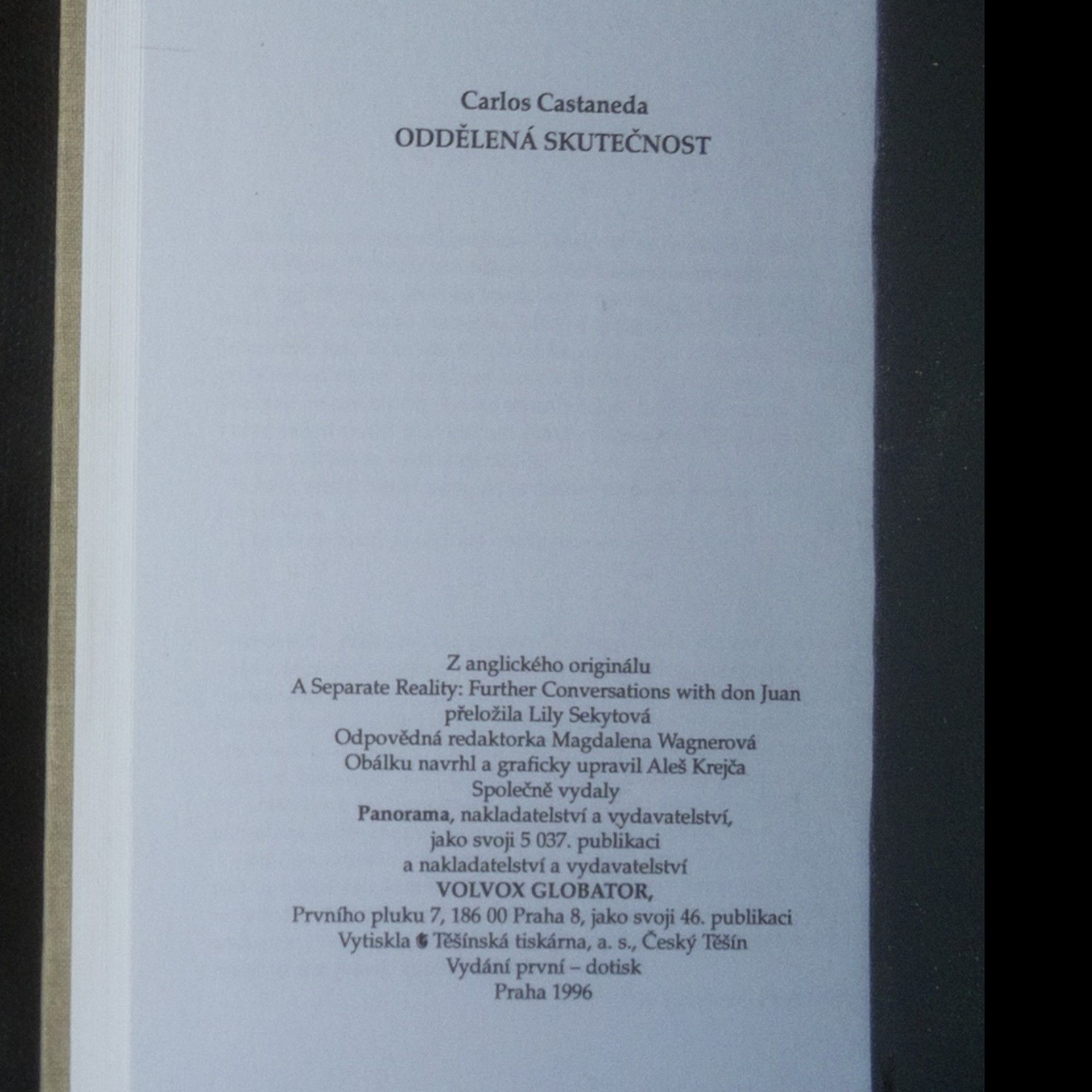 Carlos Castaneda Oddělená skutečnost