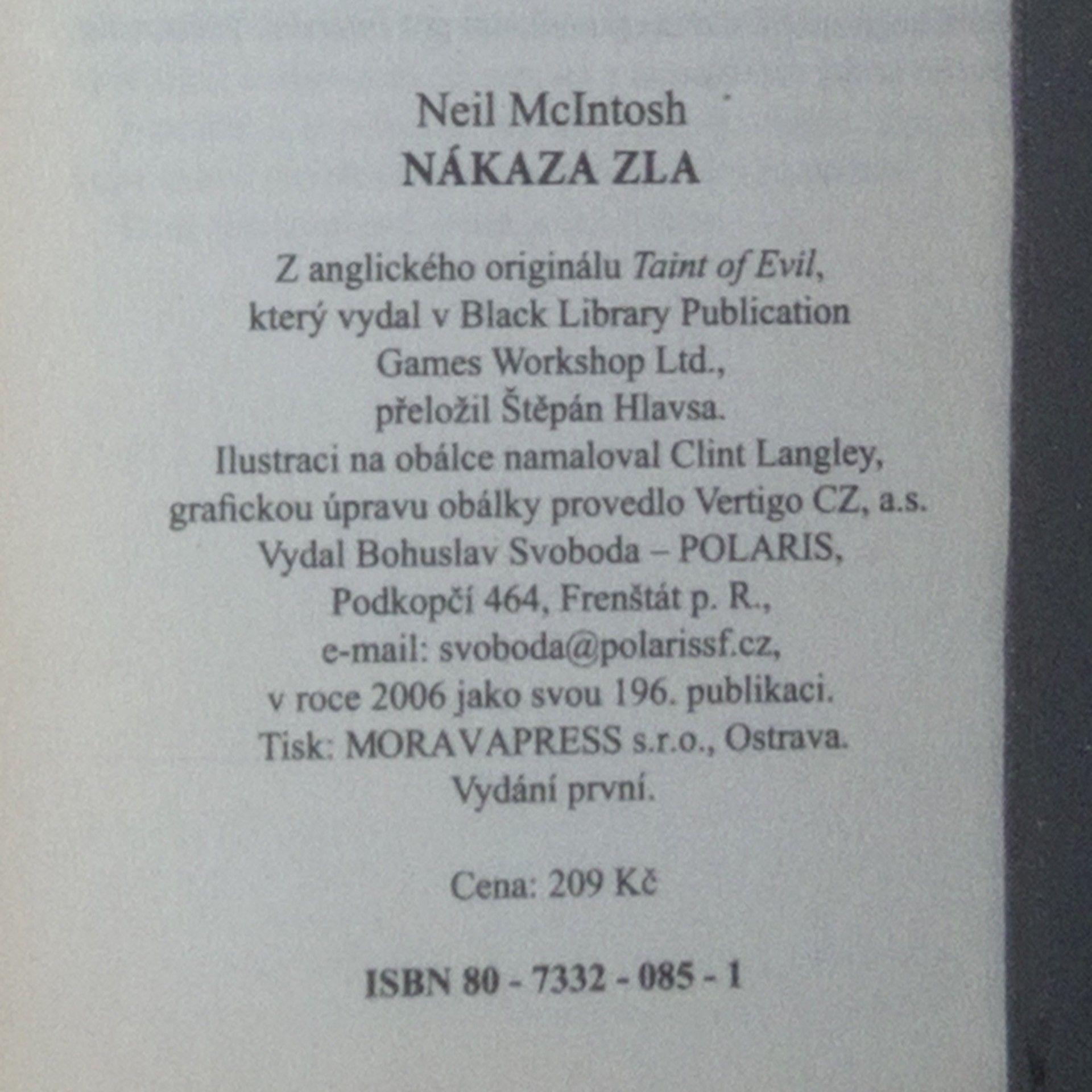 Neil McIntosh Nákaza zla