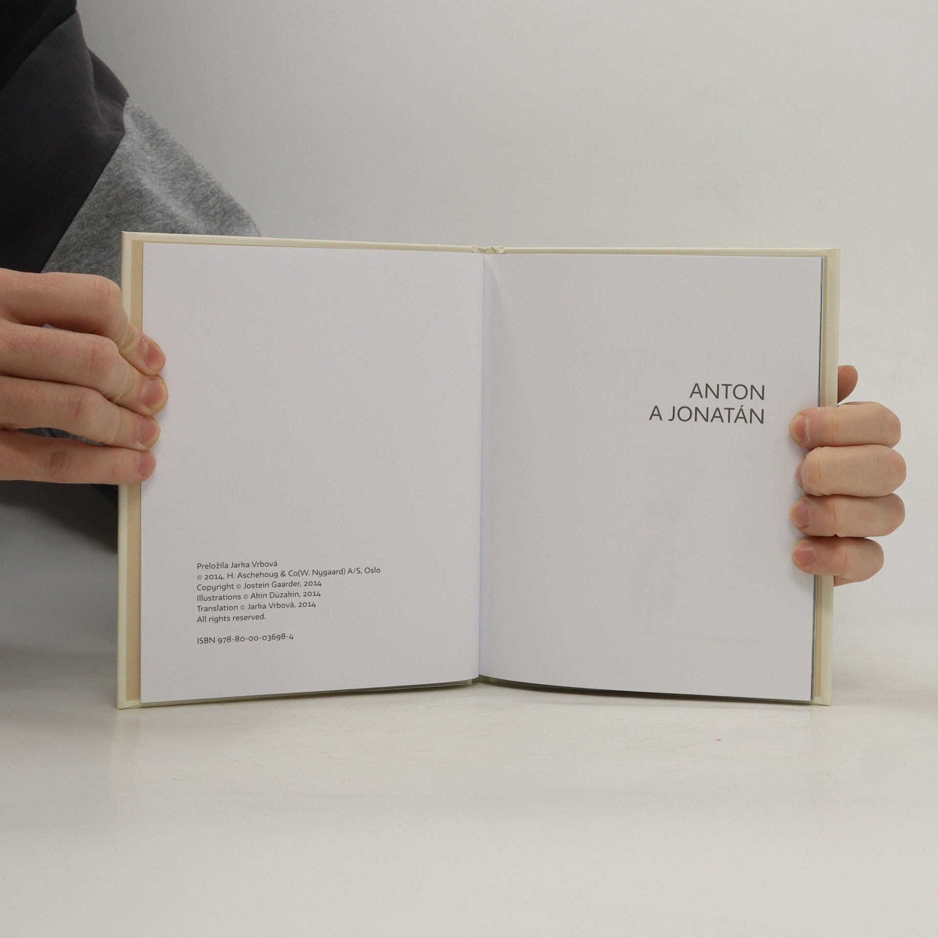 Jostein Gaarder Anton a Jonatán