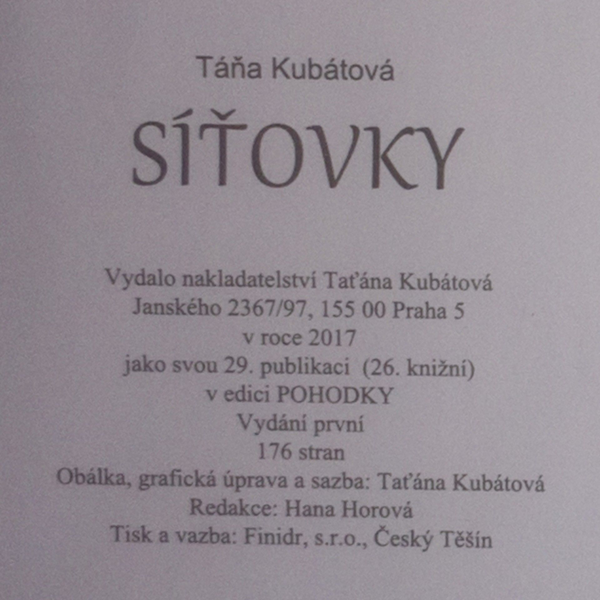 Táňa Kubátová Síťovky