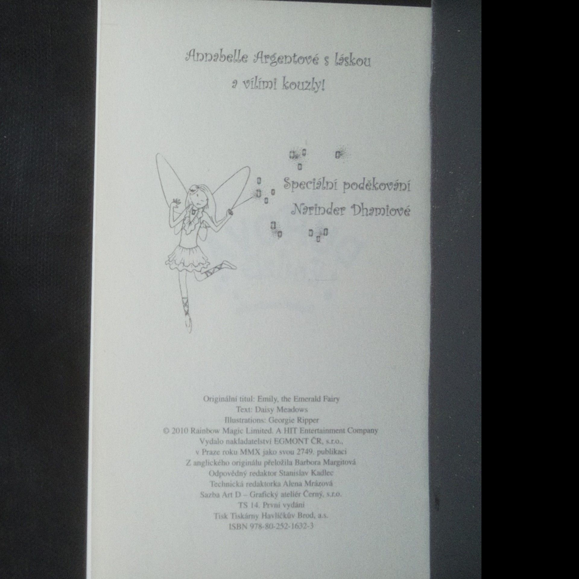 Daisy Meadows Emílie, víla smaragdového kamene