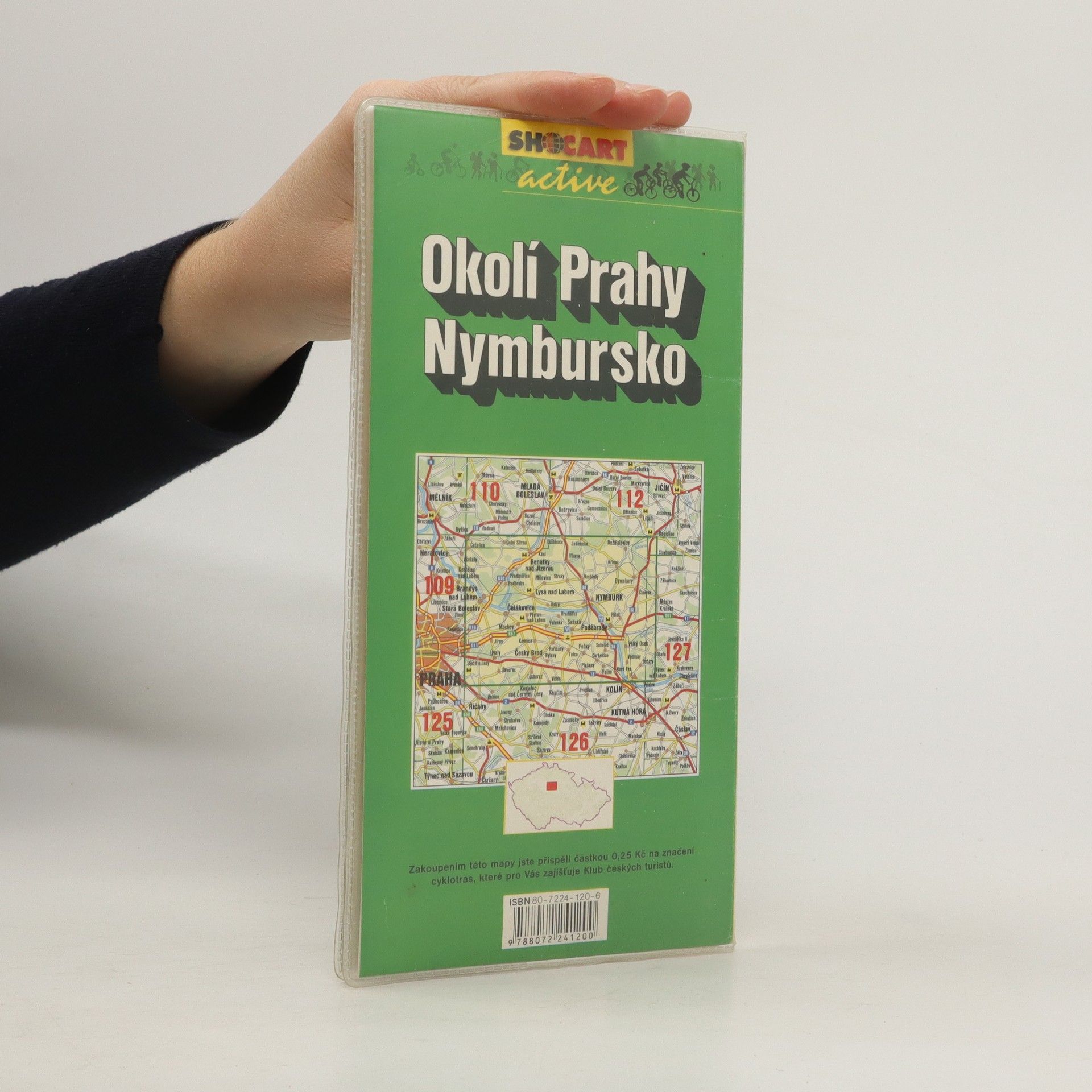 Perry Tapper Okolí Prahy. Nymbursko velká cykloturistická mapa