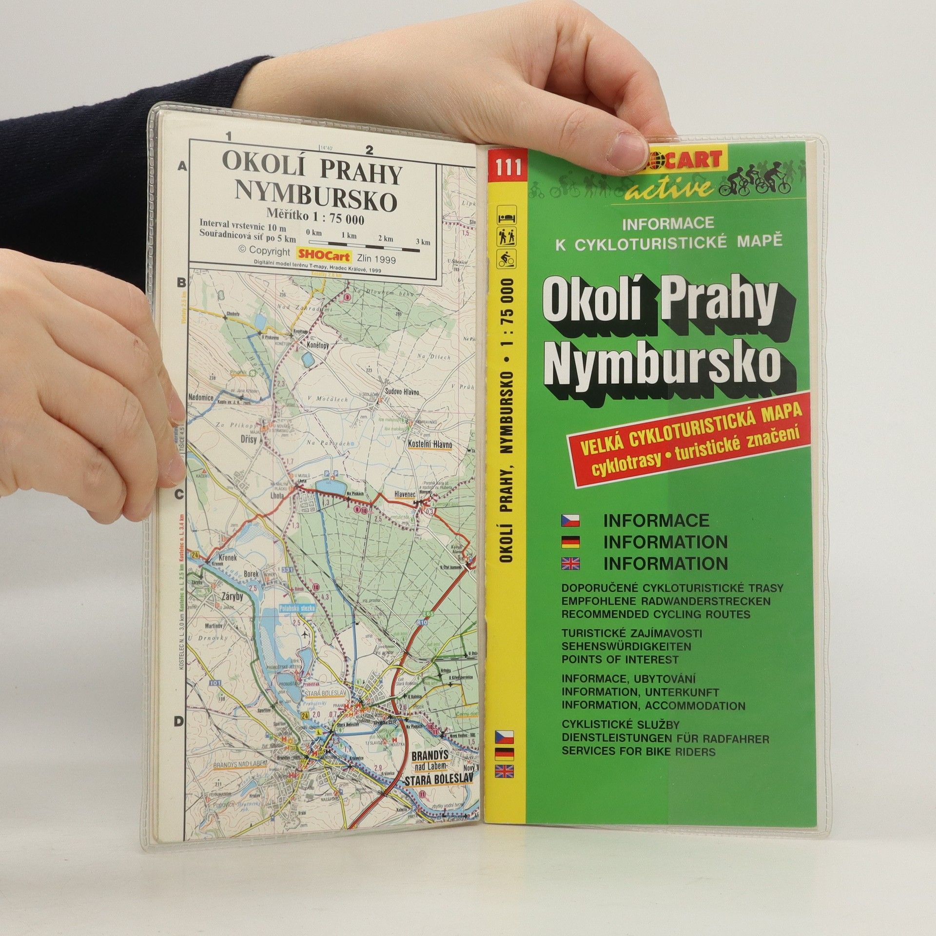 Perry Tapper Okolí Prahy. Nymbursko velká cykloturistická mapa