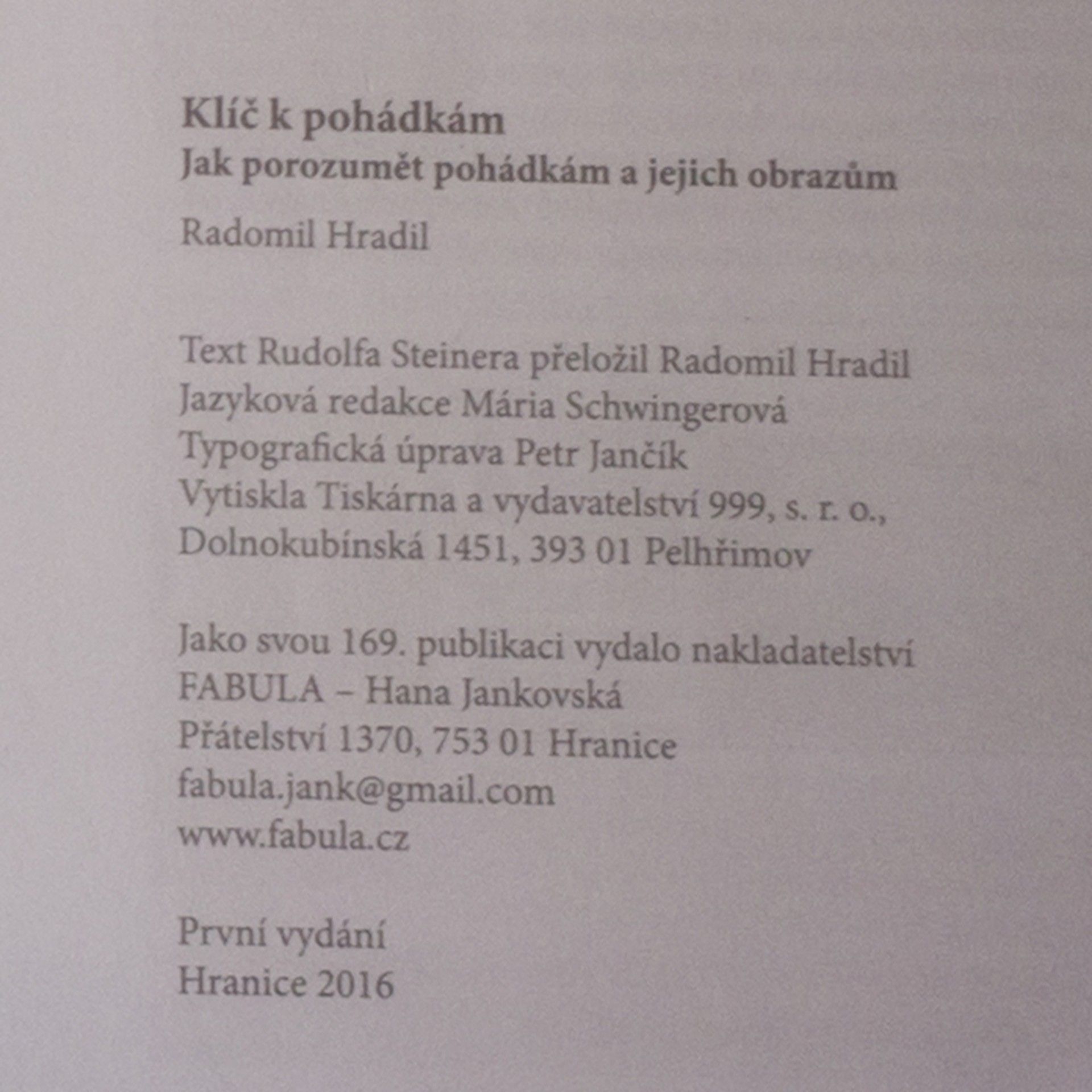 Radomil Hradil Klíč k pohádkám. Jak porozumět pohádkám a jejich obrazům